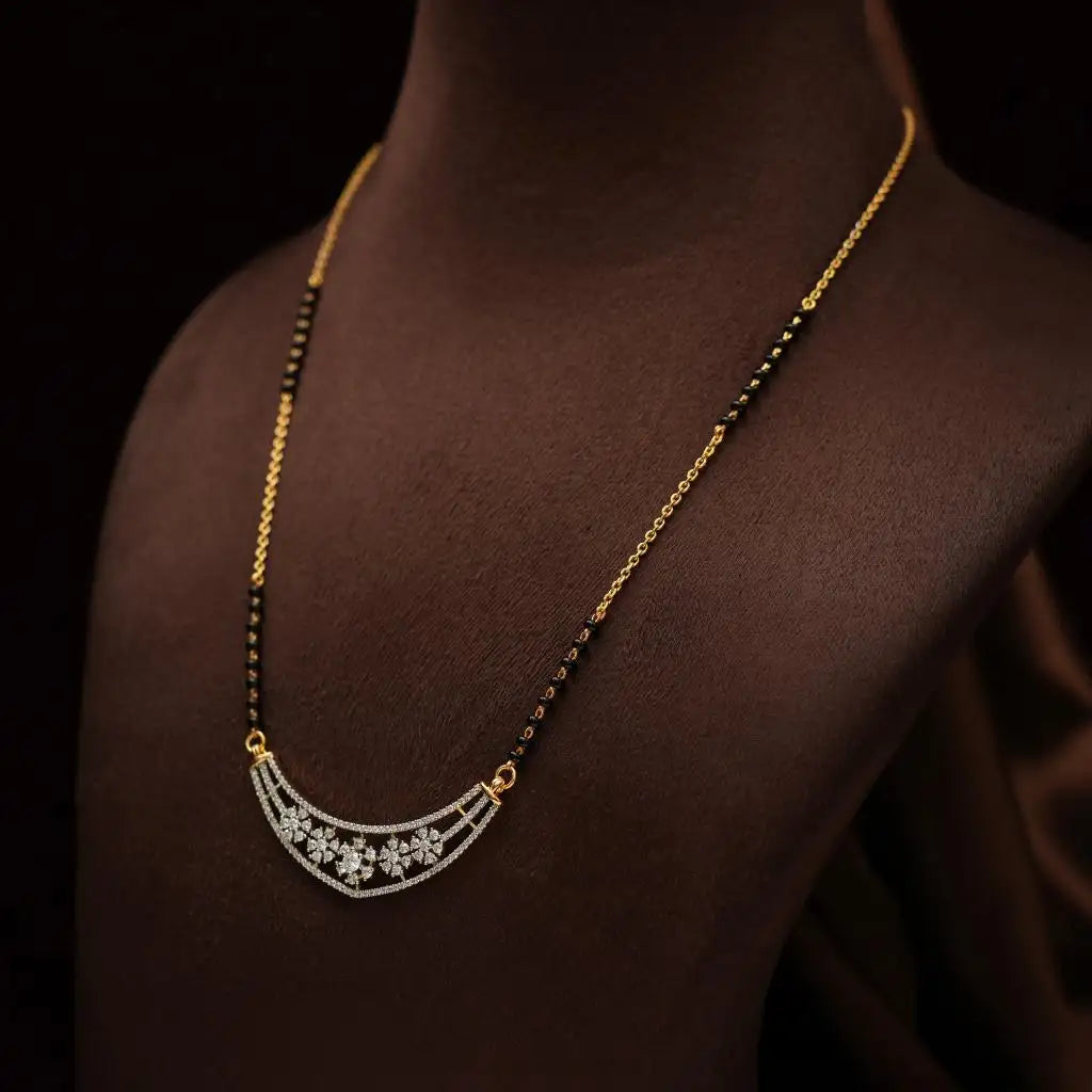 Labuki Silver Mangalsutra Chain