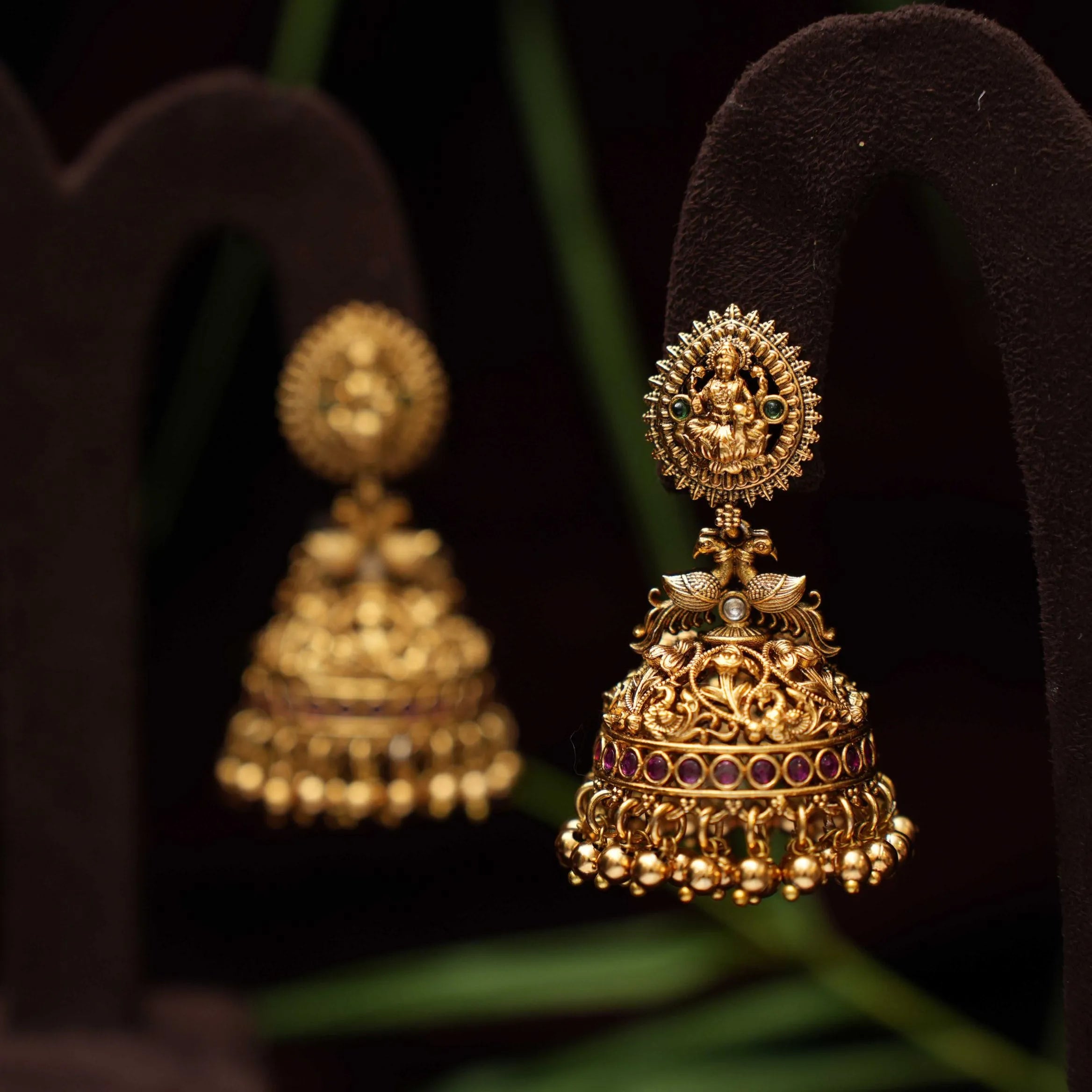 Lahari Antique Jhumka Earrings