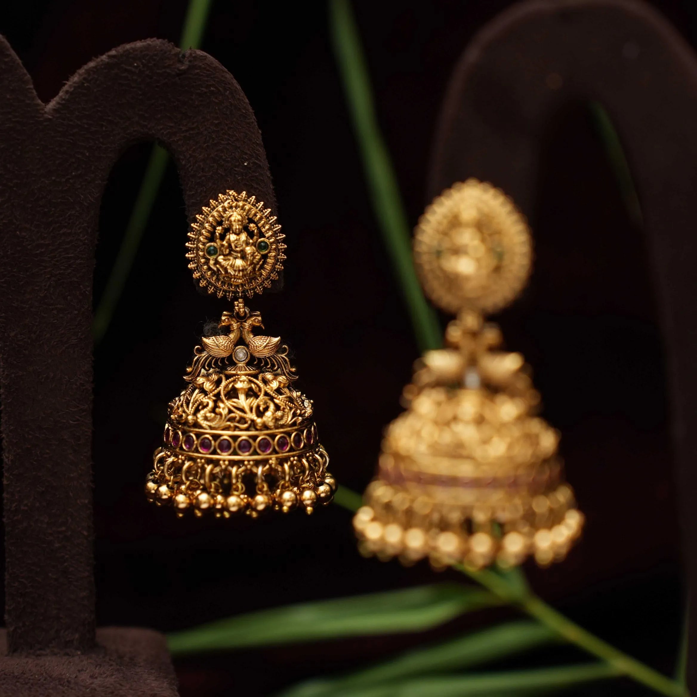 Lahari Antique Jhumka Earrings