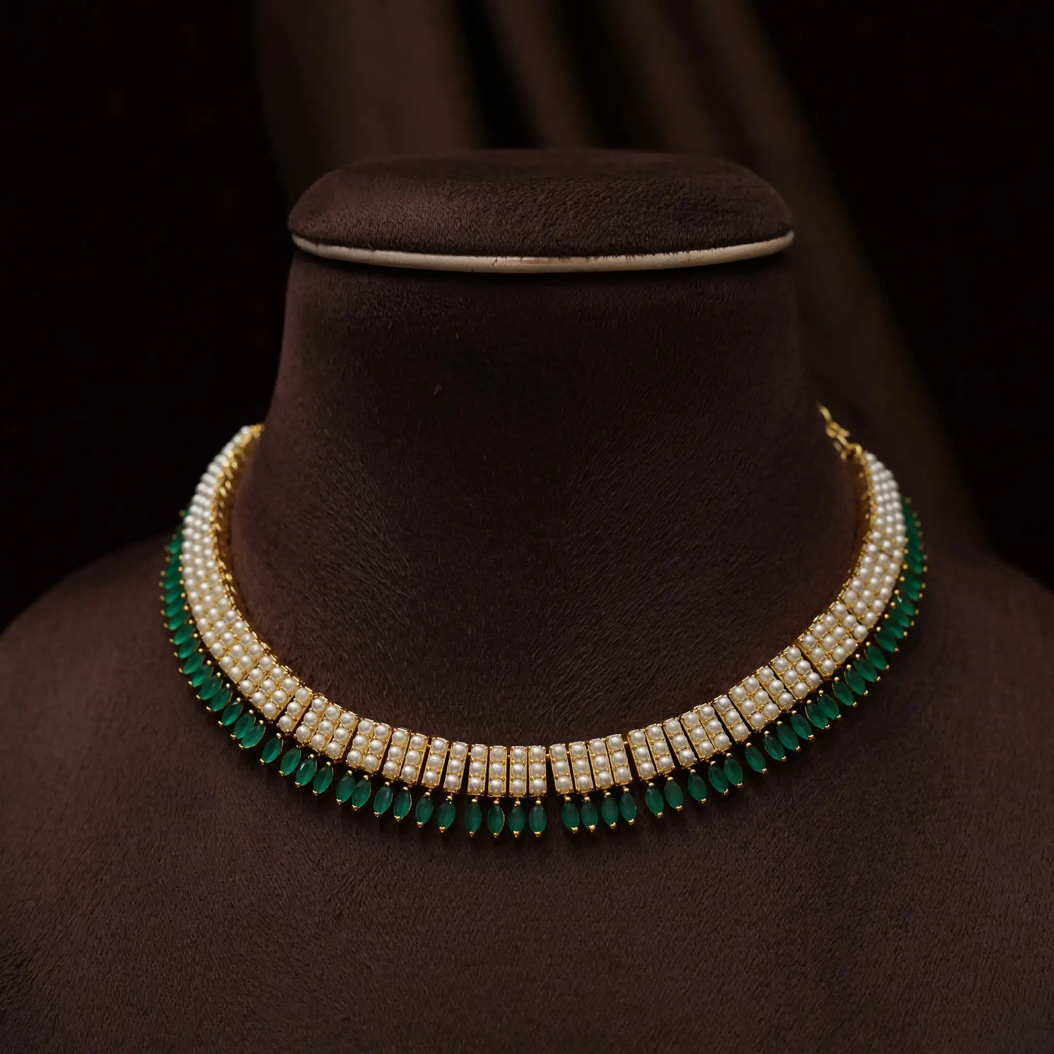 Laitka Zircon Necklace - Green