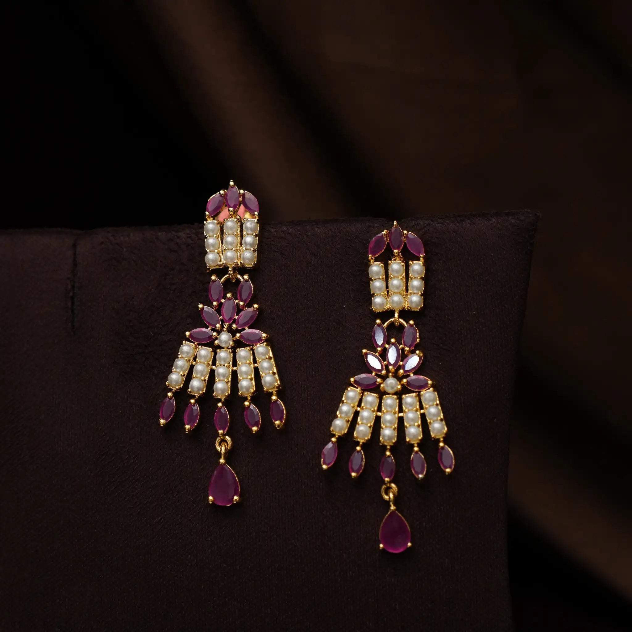 Laitka Zircon Necklace - Ruby