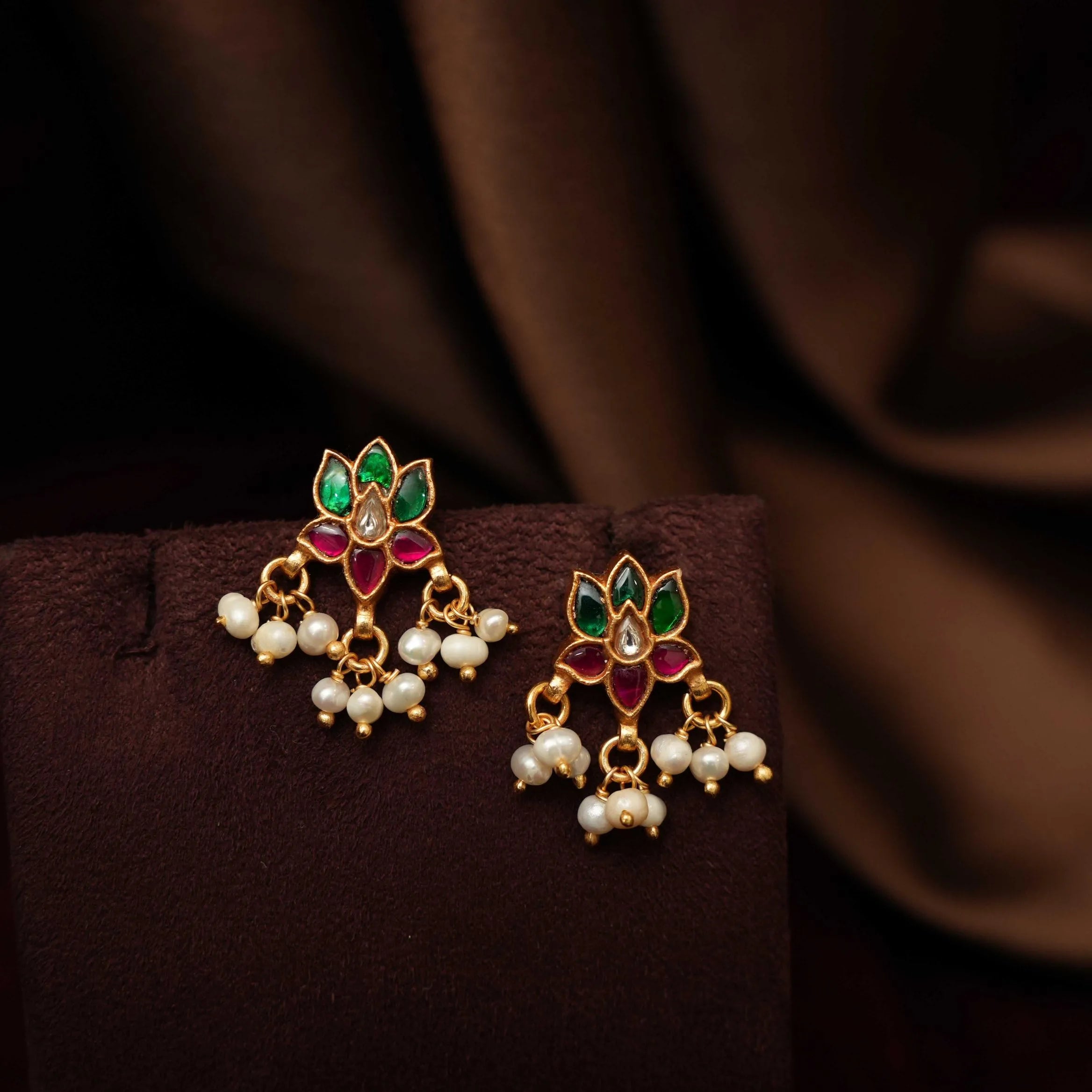 Lajja Silver Earrings - Multicolor