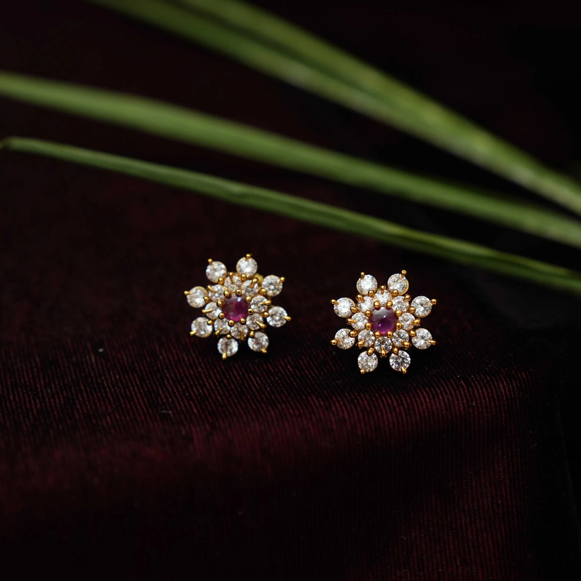 Lakisha Zircon Necklace - Red