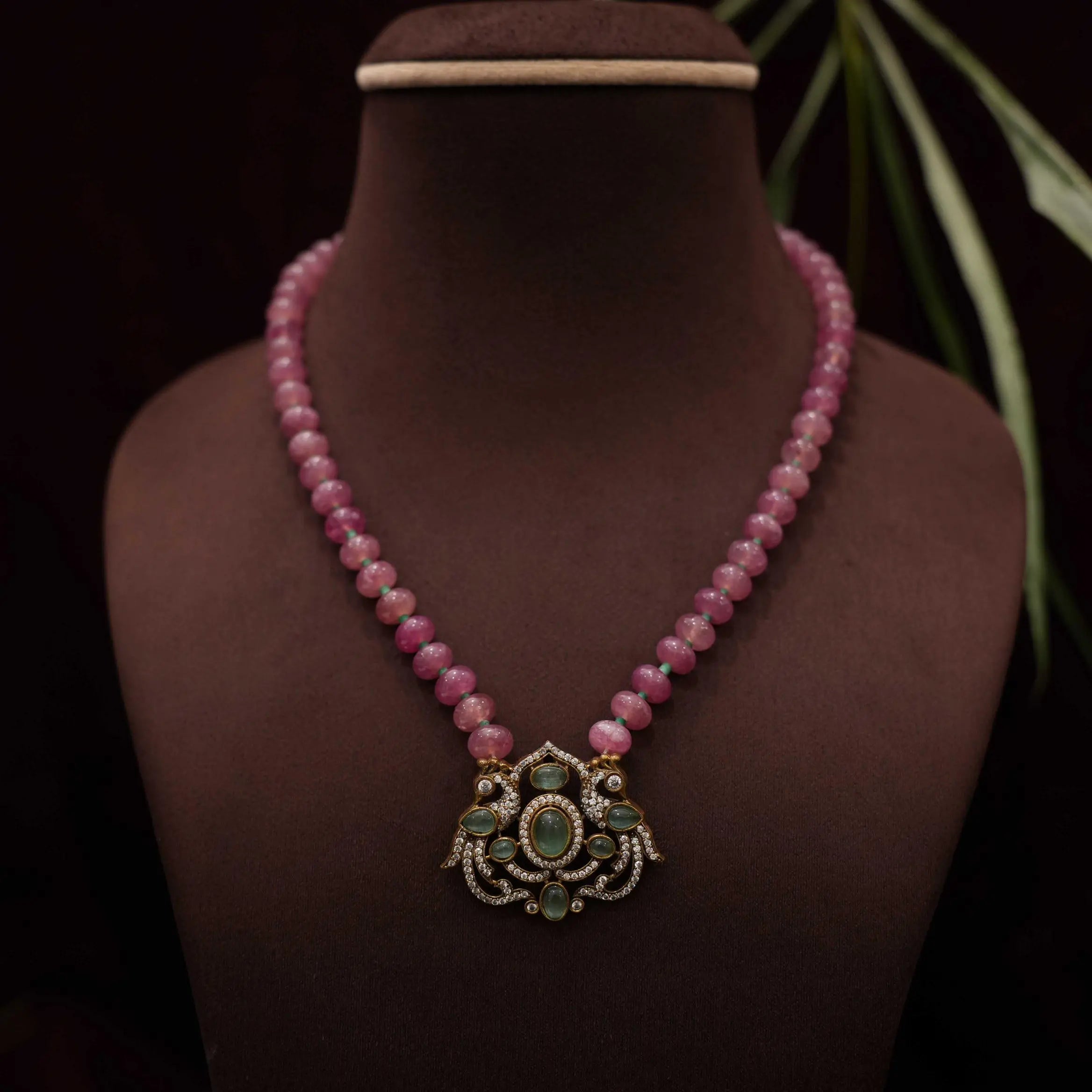 Lathika Beaded Victorian Necklace