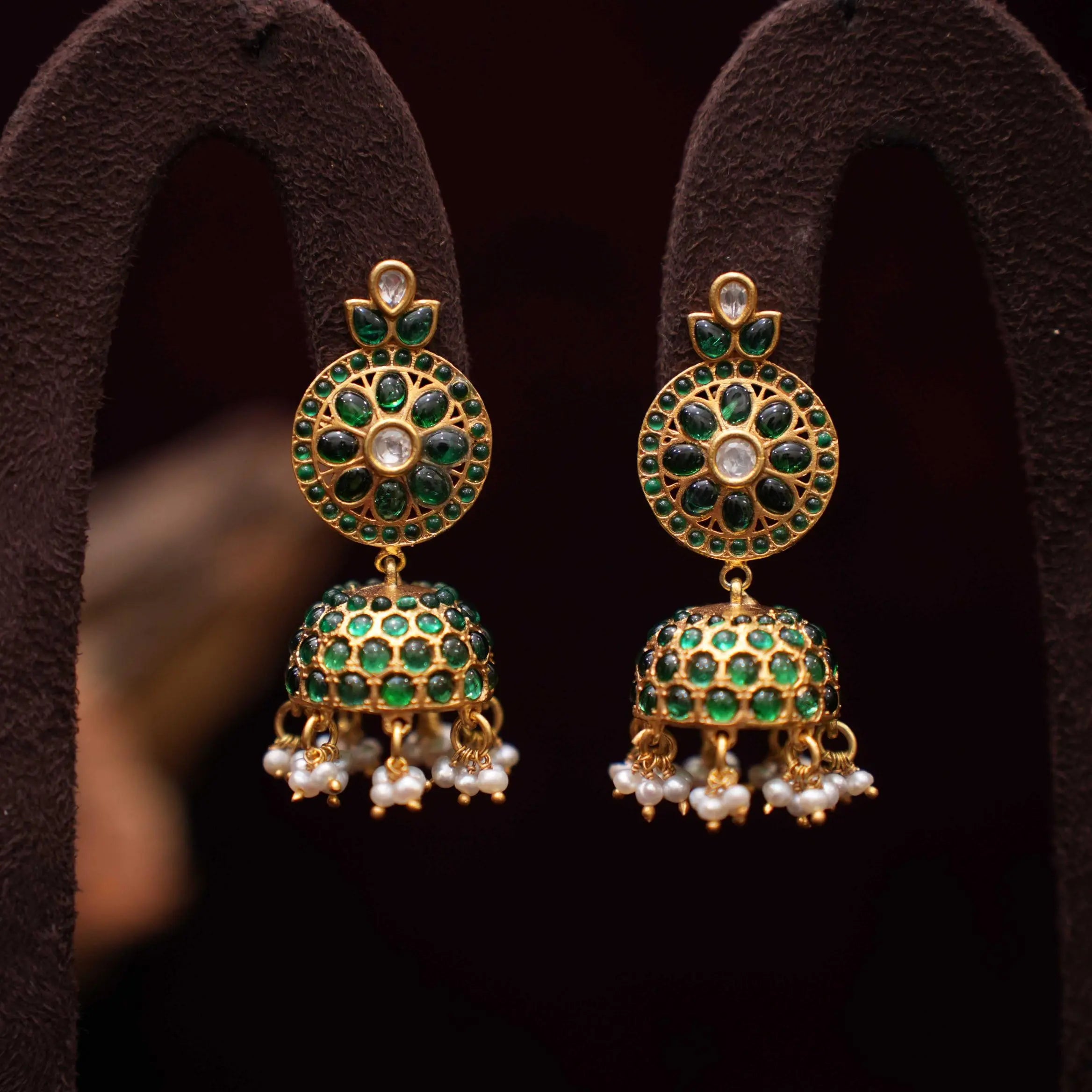 Lathika Silver Jhumka Earrings