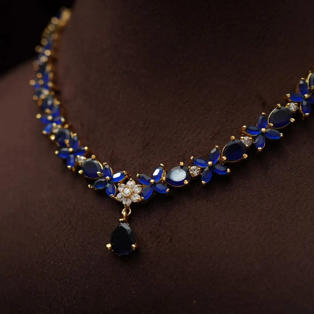 Lavini Blue Zircon Necklace