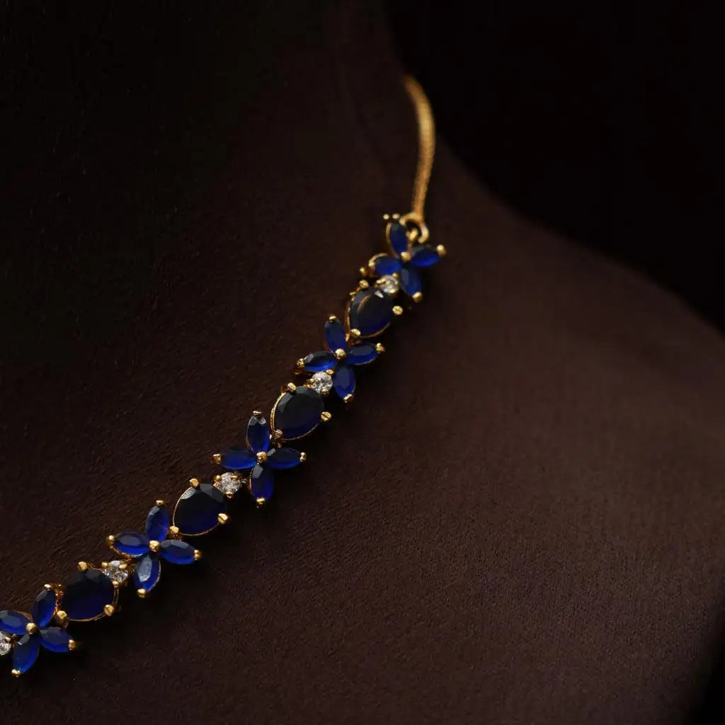 Lavini Blue Zircon Necklace