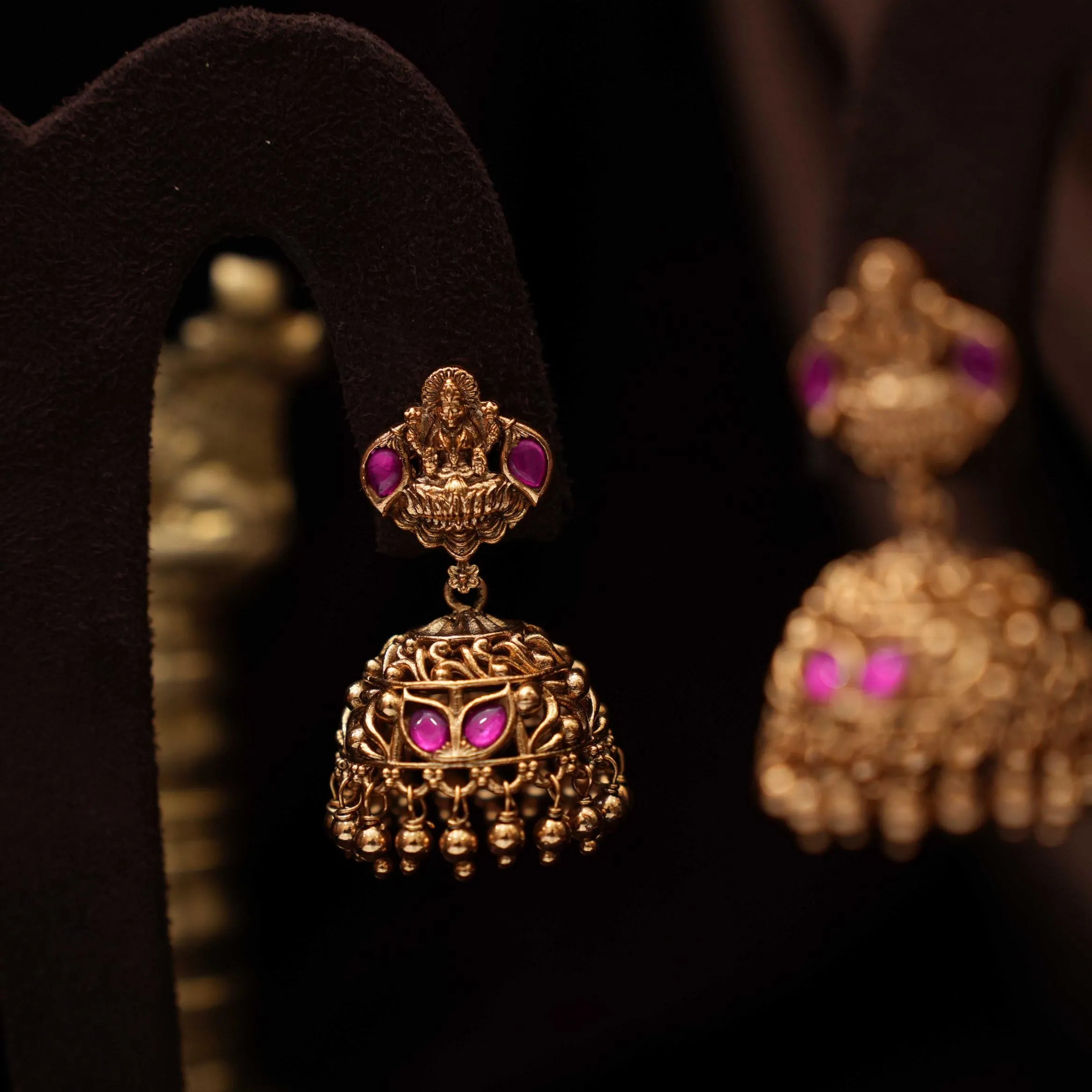 Lehan Antique Jhumka Earrings