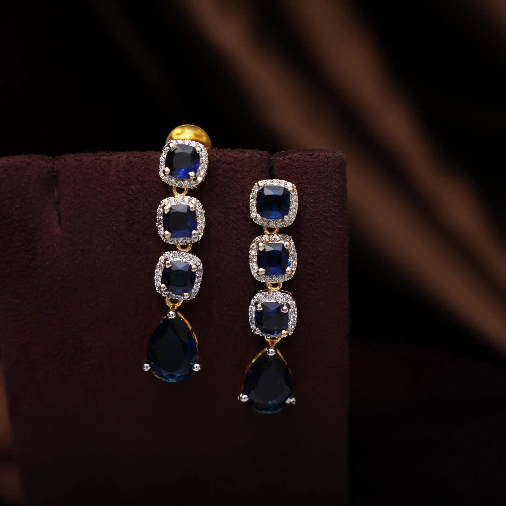 Libni Zircon Necklace - Blue