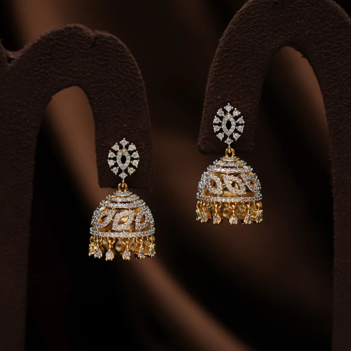 Lilah Zircon Jhumka Earrings