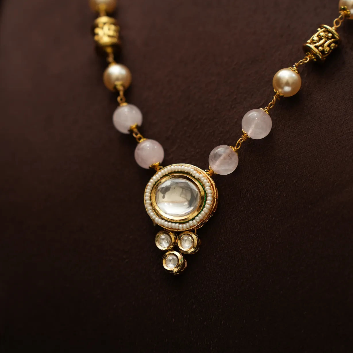 Lilliana Beaded Necklace - Pink
