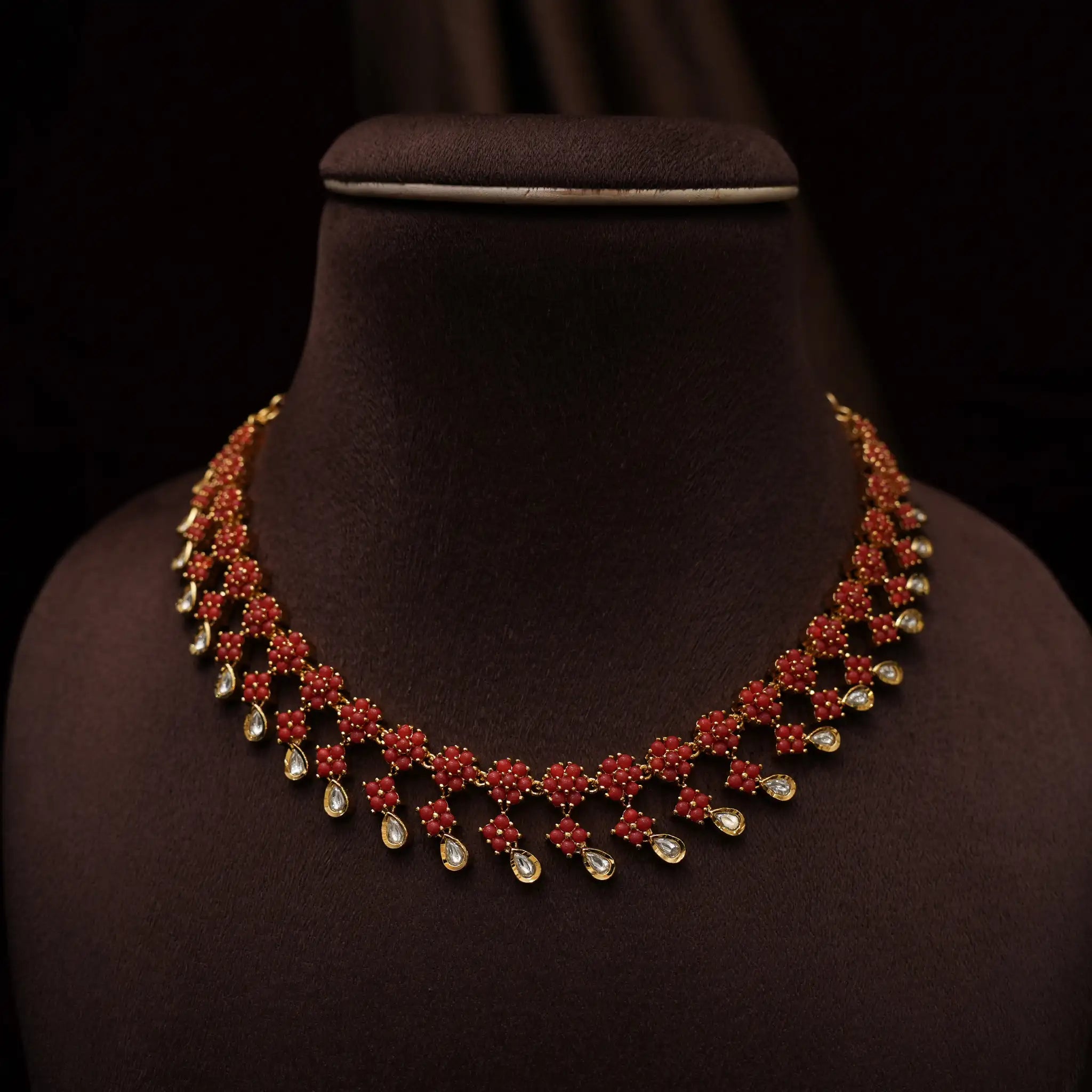 Linida Antique Coral Necklace