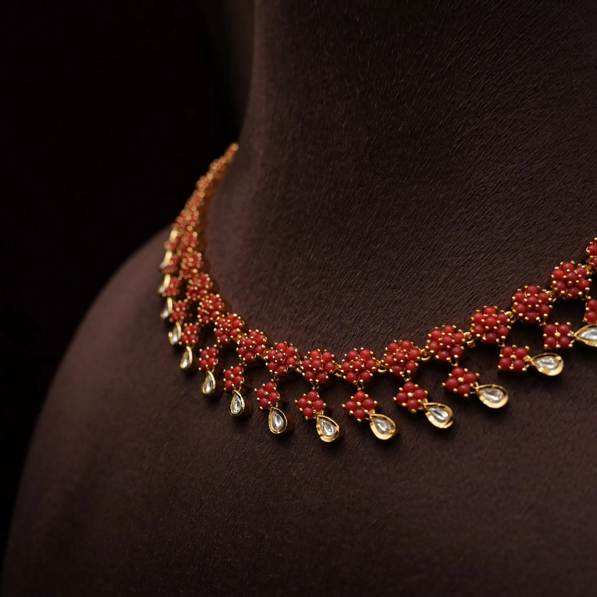 Linida Antique Coral Necklace