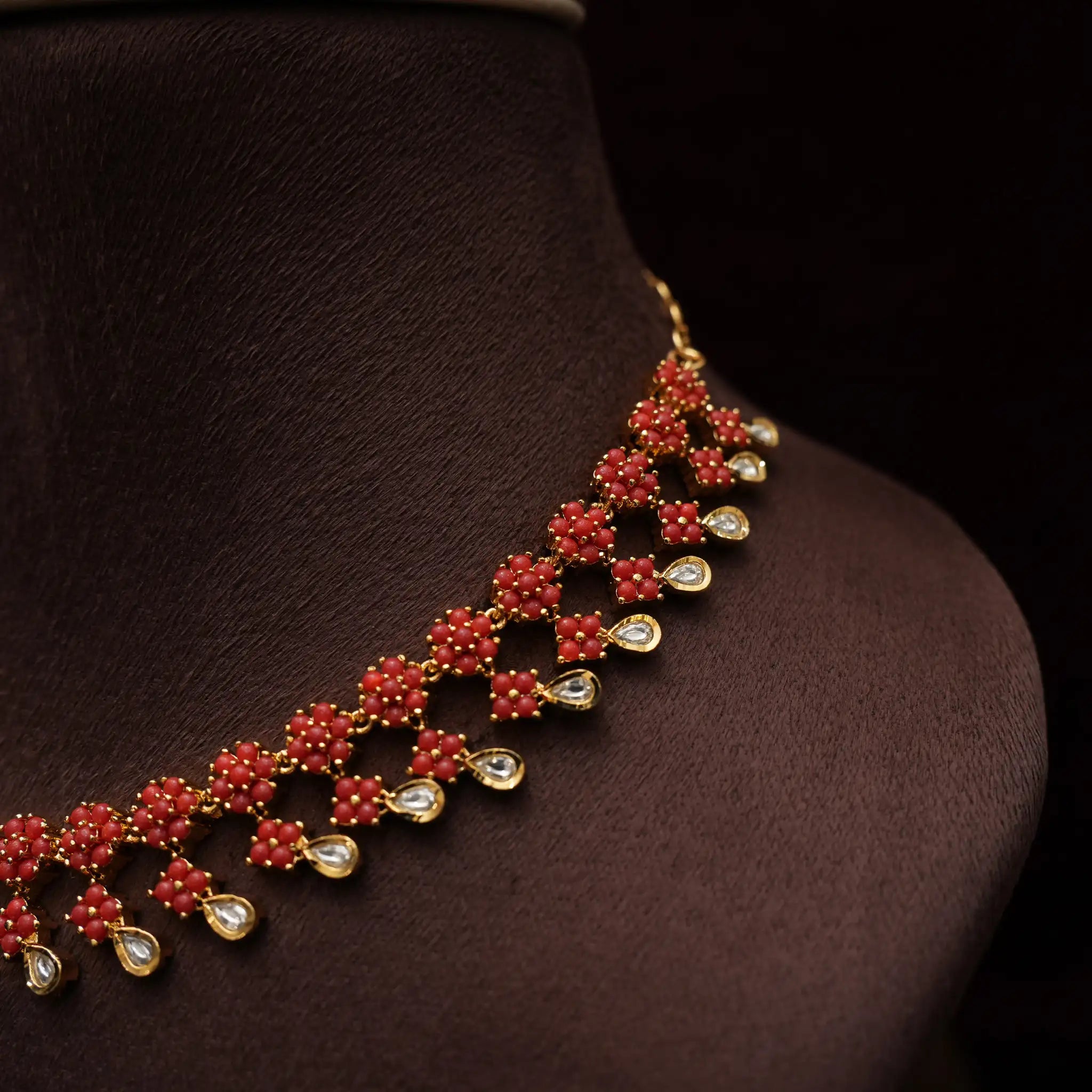 Linida Antique Coral Necklace