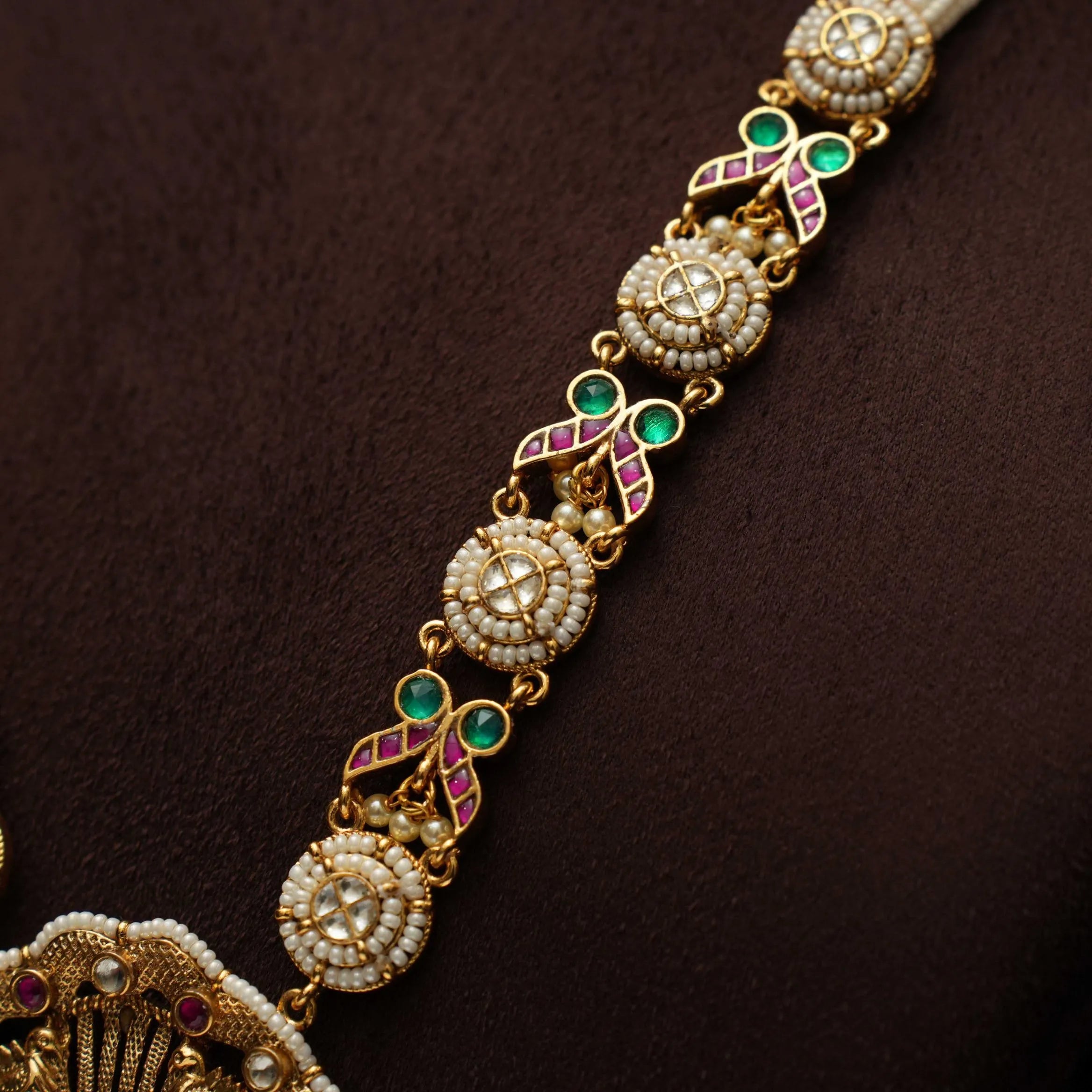 Liona Pearl Polki Necklace