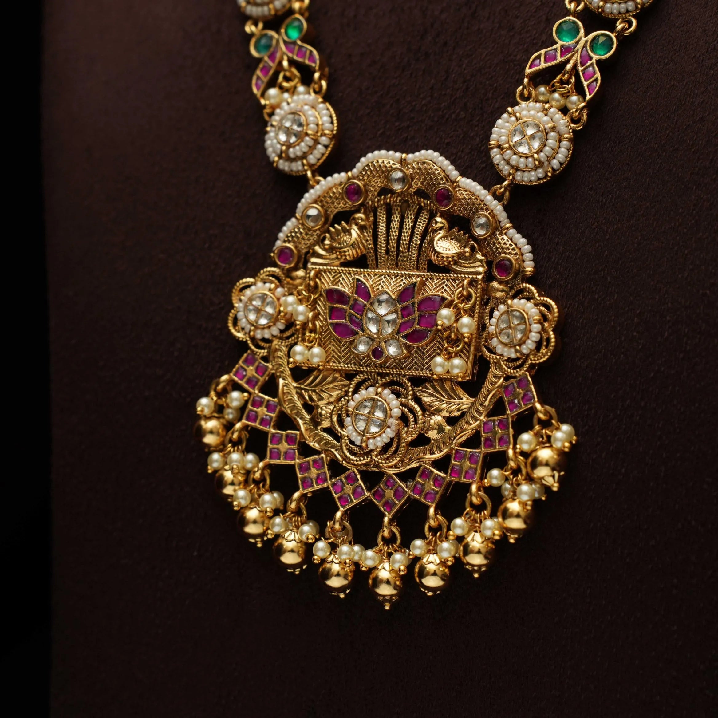 Liona Pearl Polki Necklace