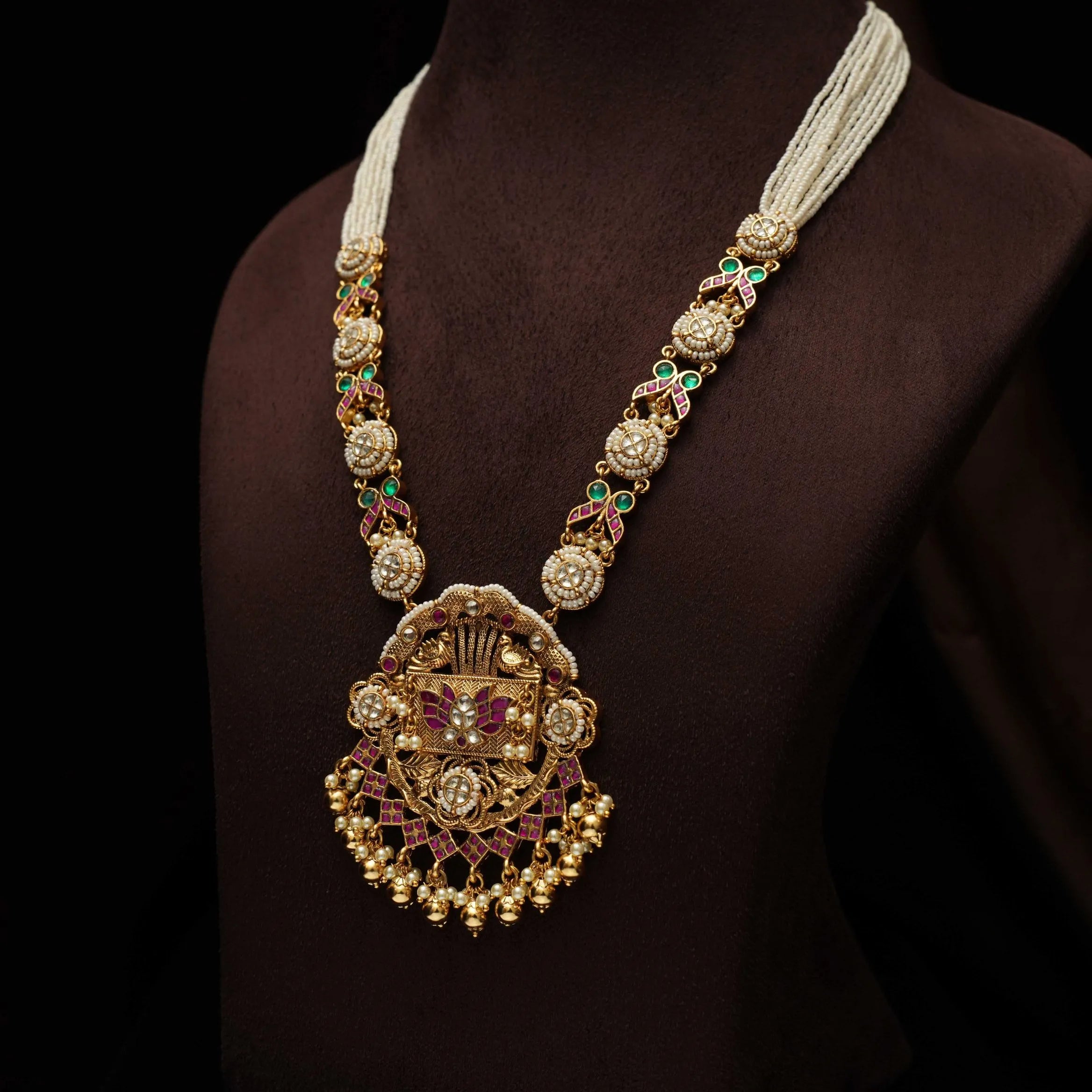 Liona Pearl Polki Necklace