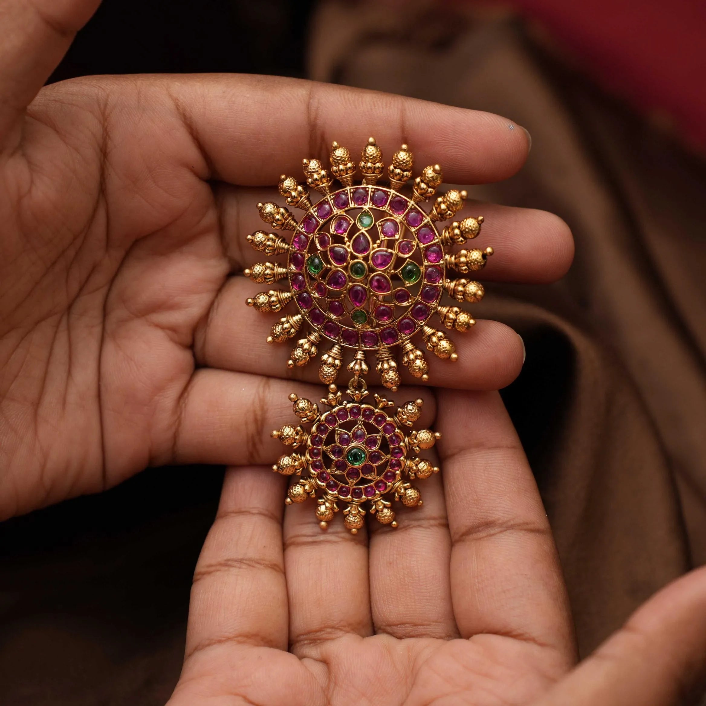 Lipi Antique Jadai Billai / Hair Brooch