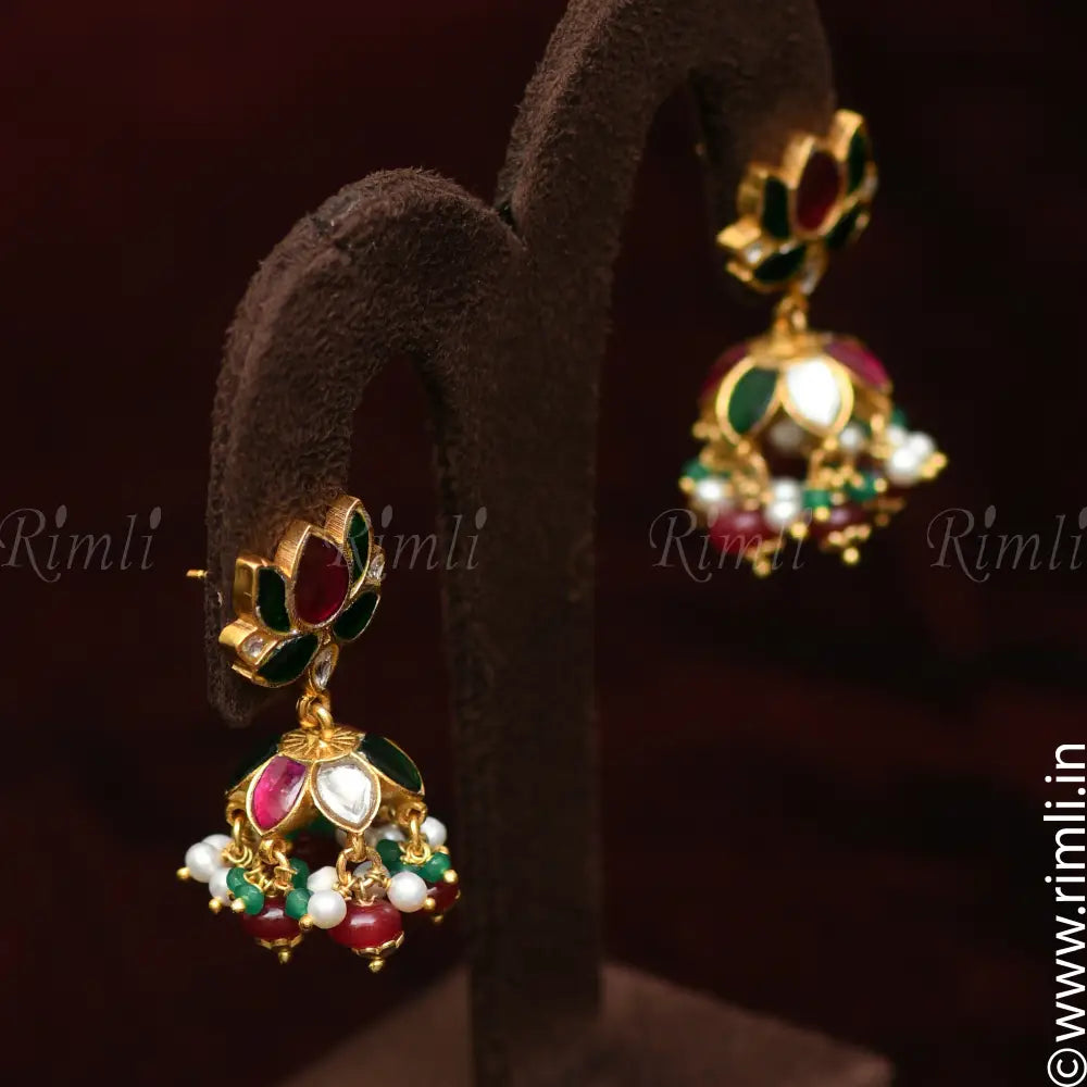 Liyana Silver Jhumka - Rimli Boutique