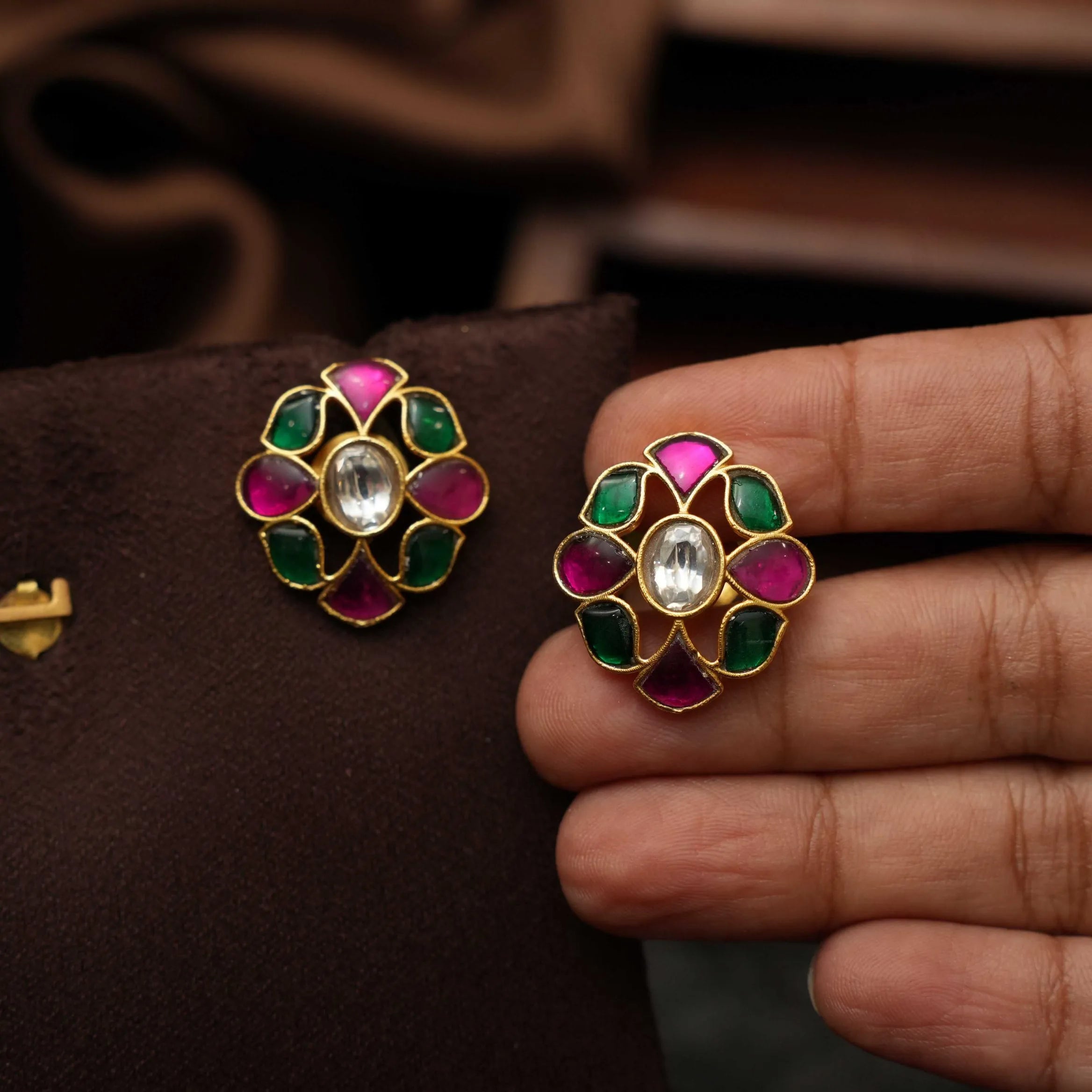 Luniva Polki Ear Stud
