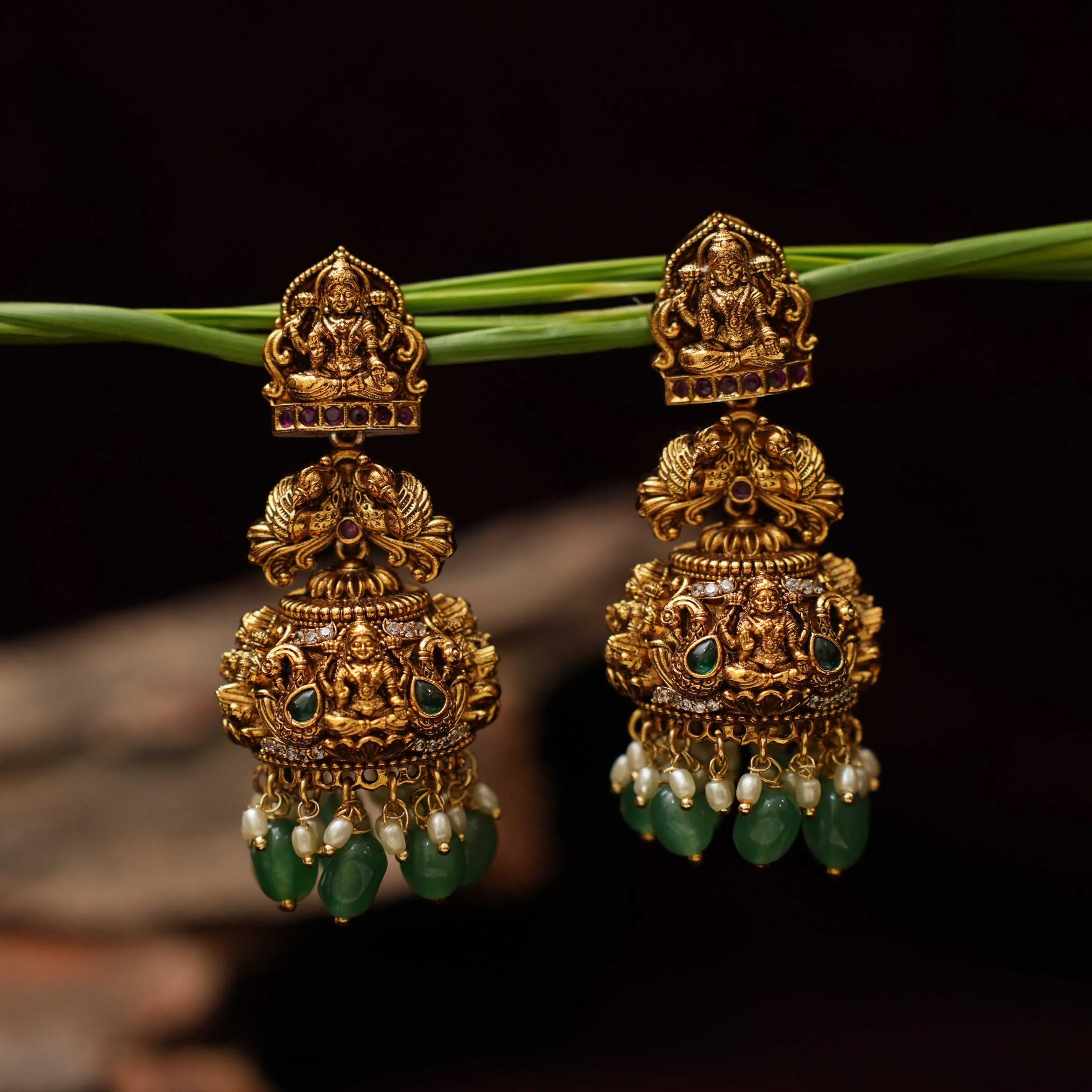 Madhu Antique Jhumka Earrings