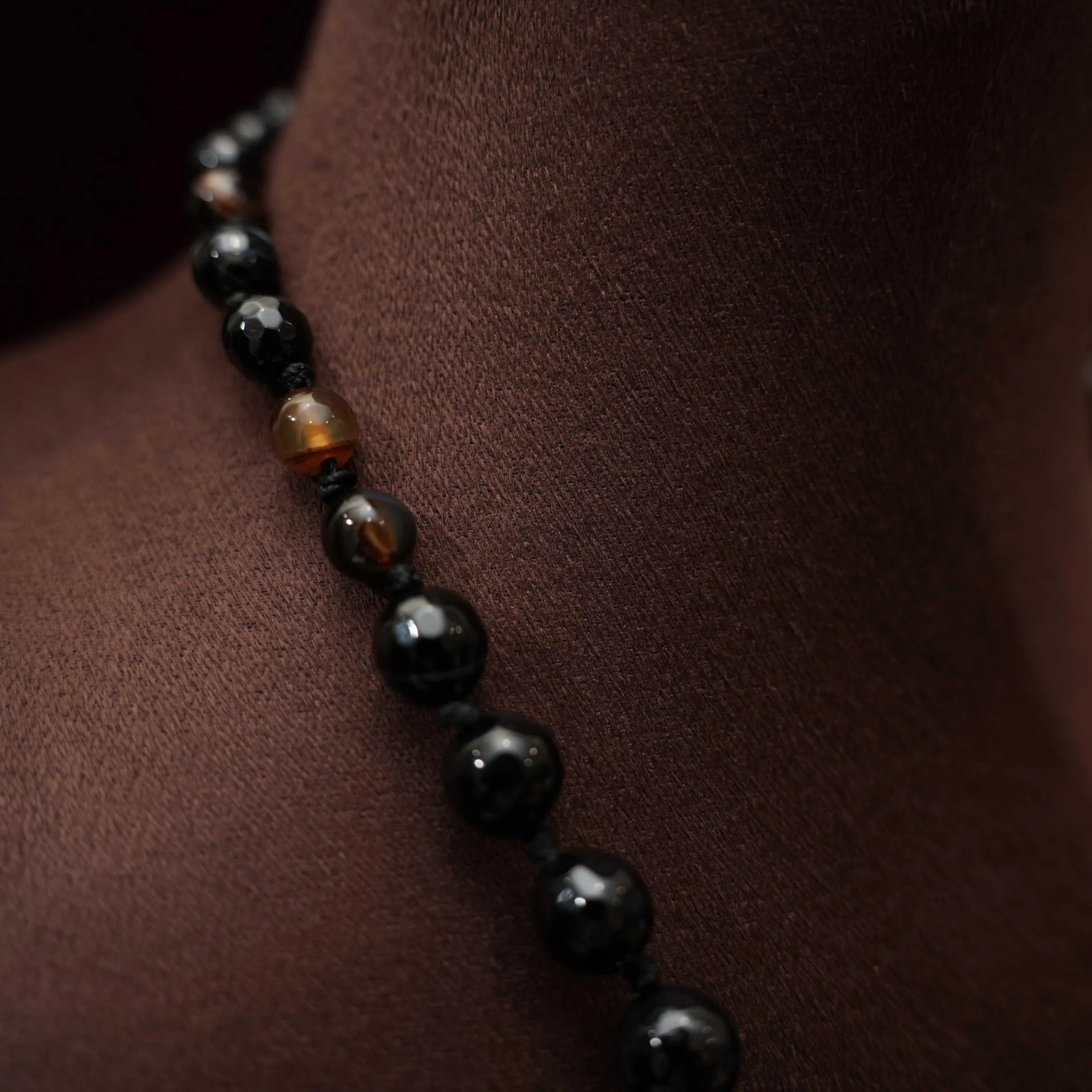Mahi Beaded Necklace - Black