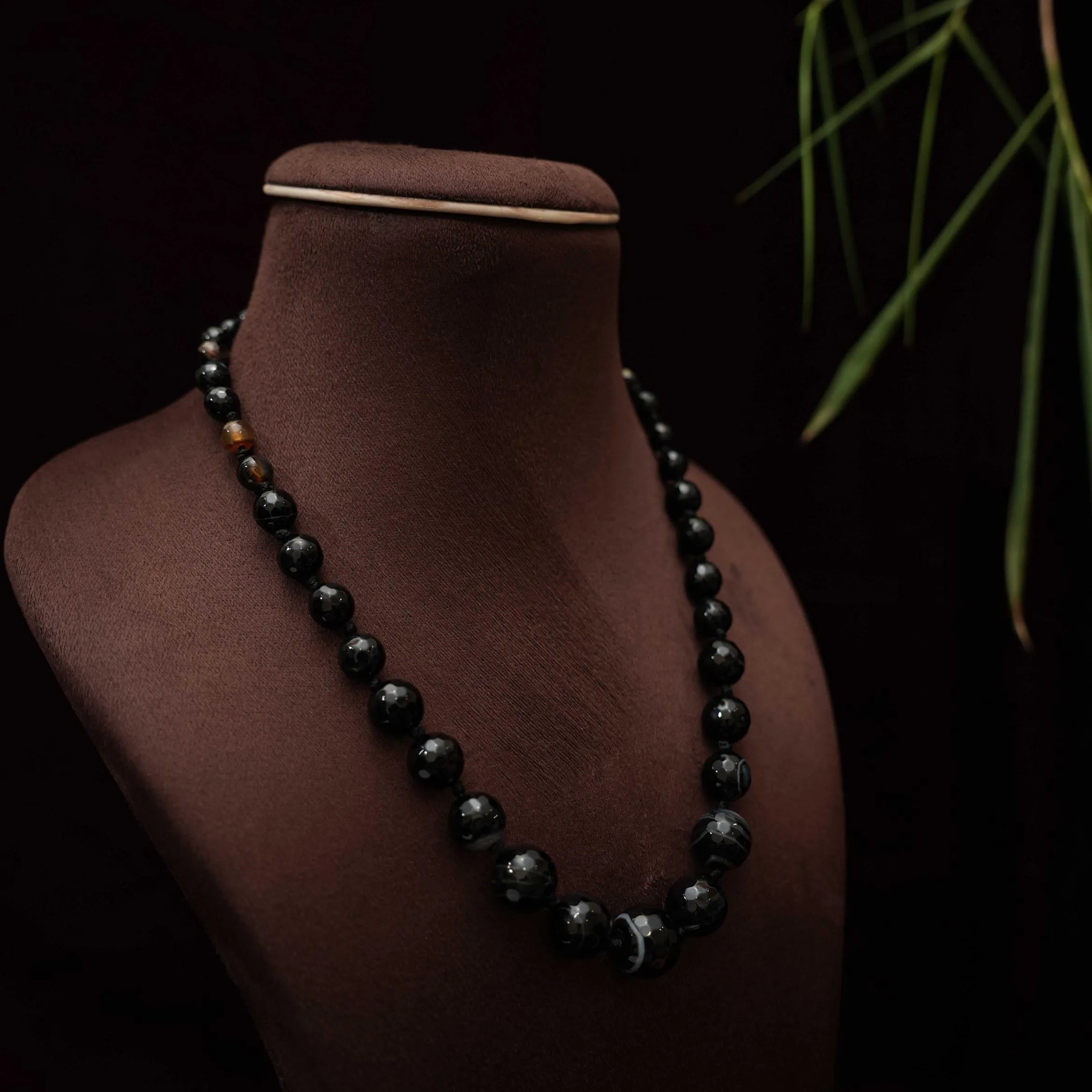 Mahi Beaded Necklace - Black
