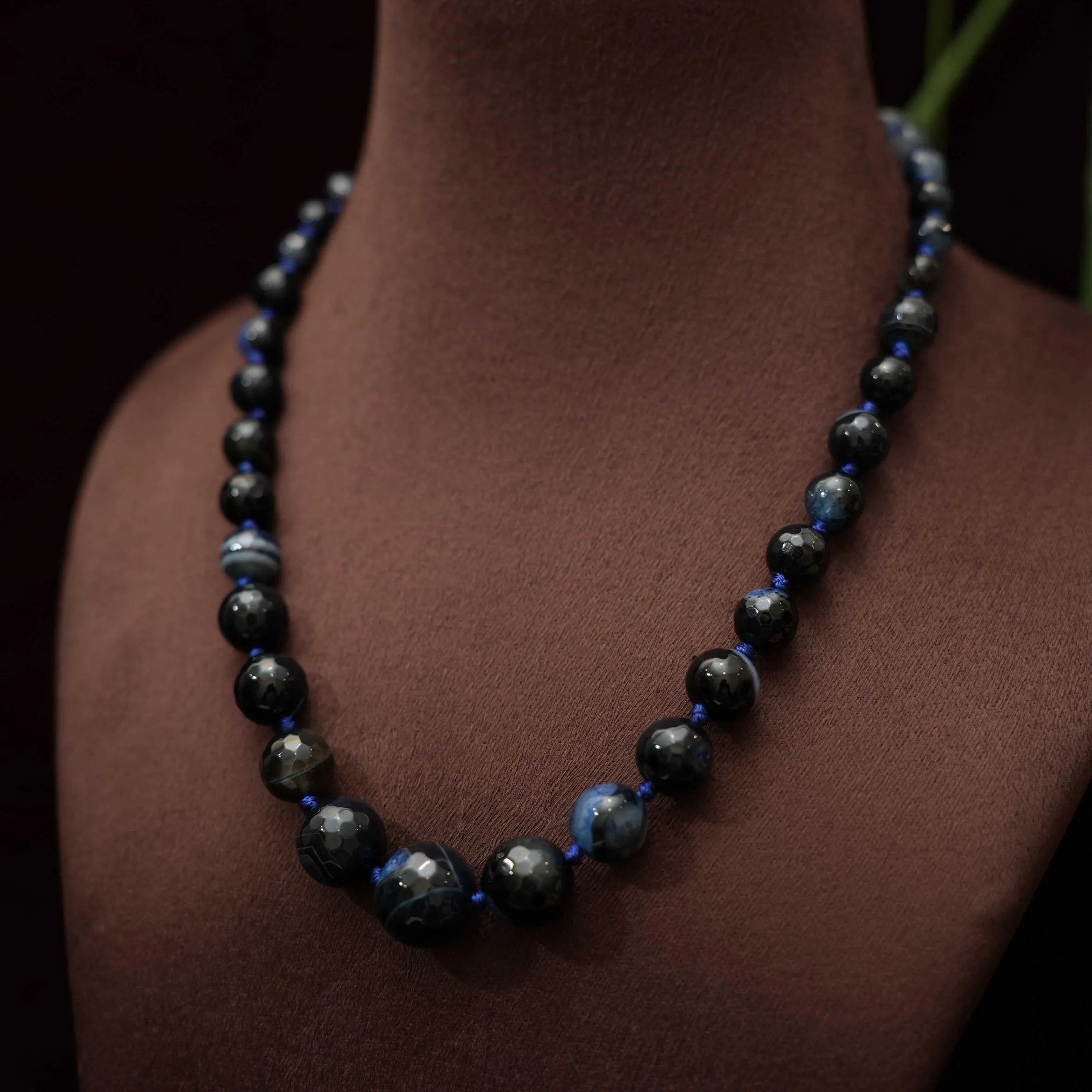 Mahi Beaded Necklace - Blue