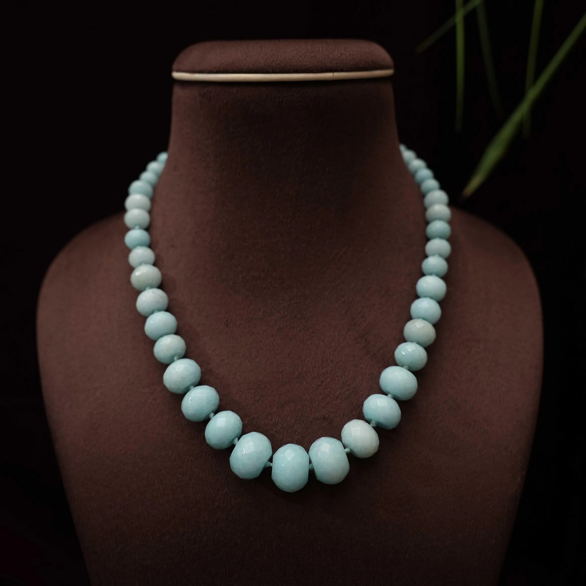 Mahi Beaded Necklace - Pastel Blue