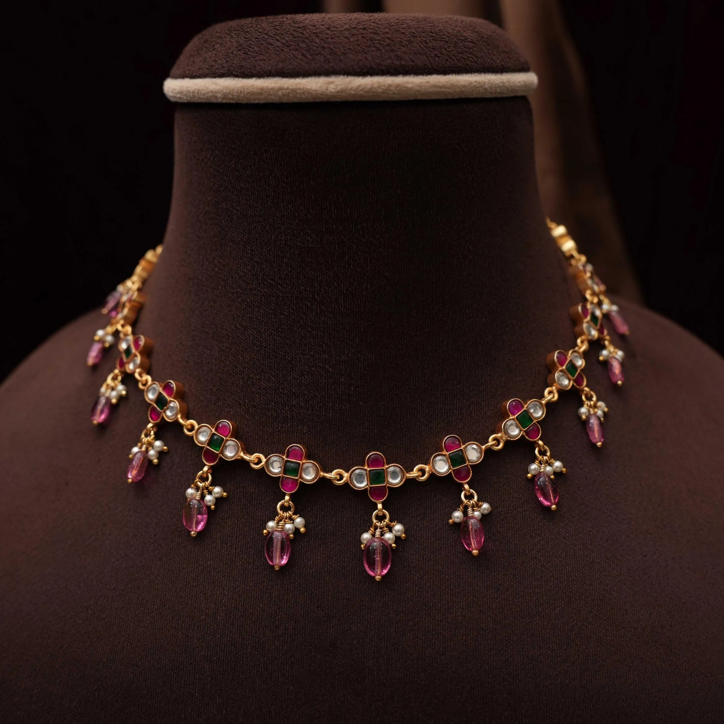 Mahika Silver Necklace - Beaded