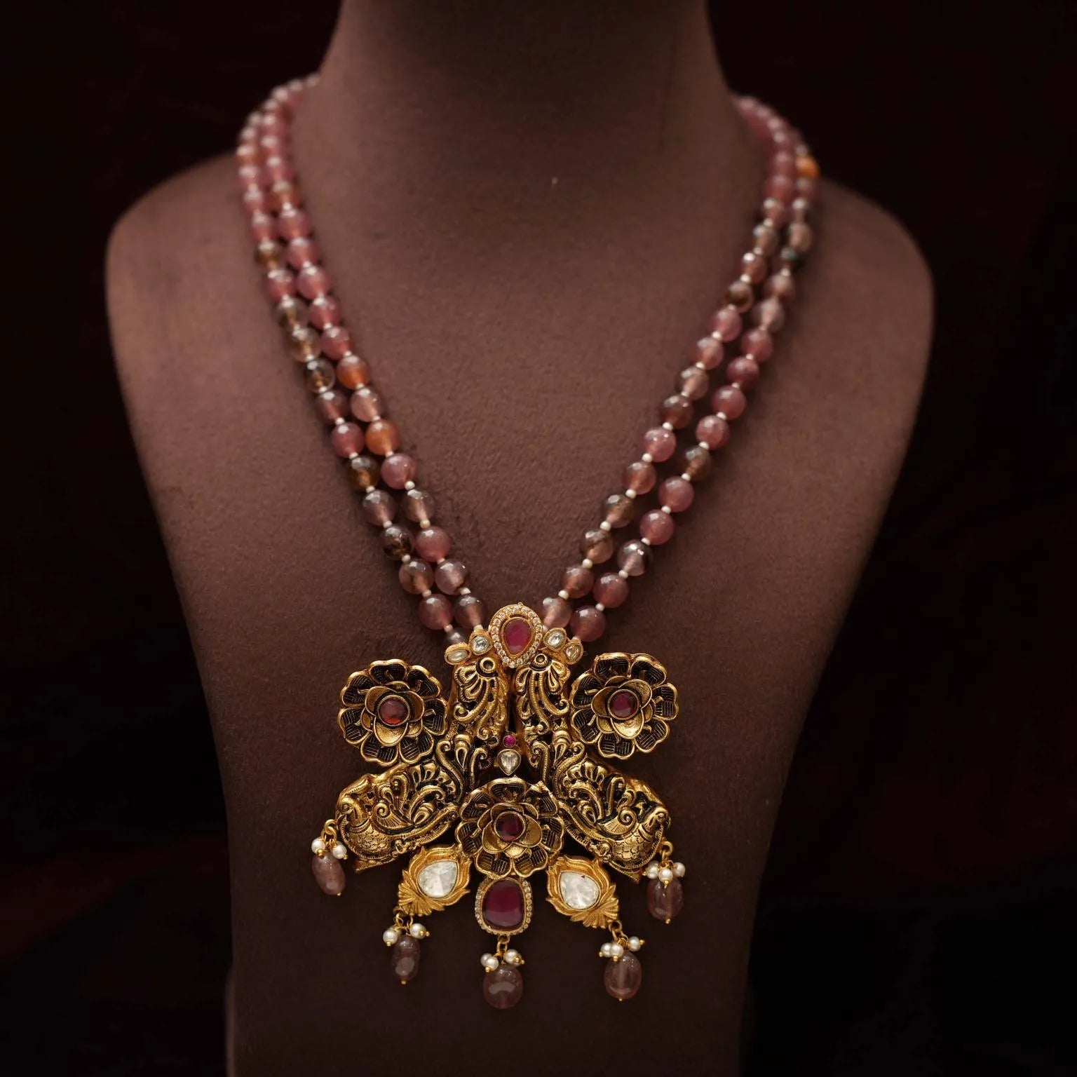 Mahira Antique Beaded Necklace