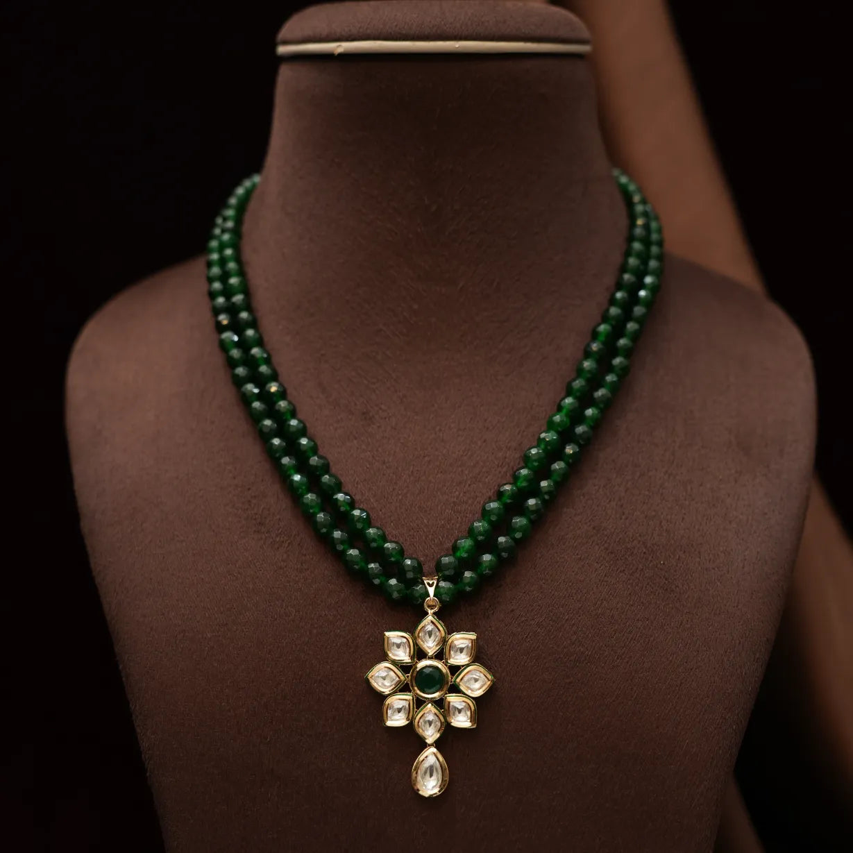 Mahta Beaded Kundan Necklace