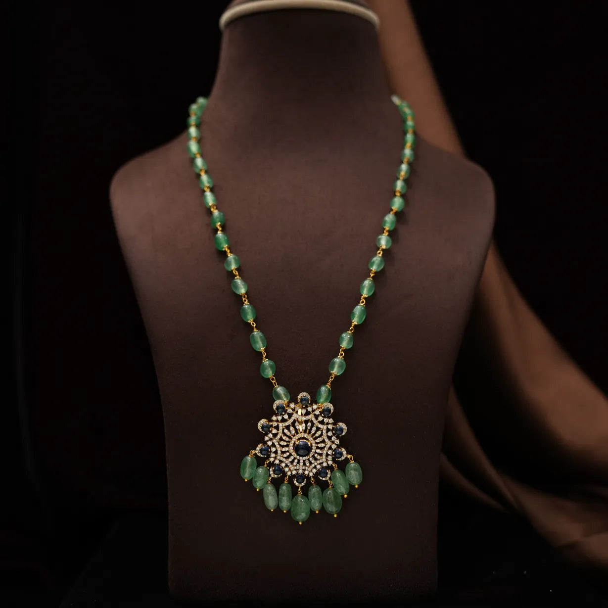 Maisie Beaded Zircon Necklace