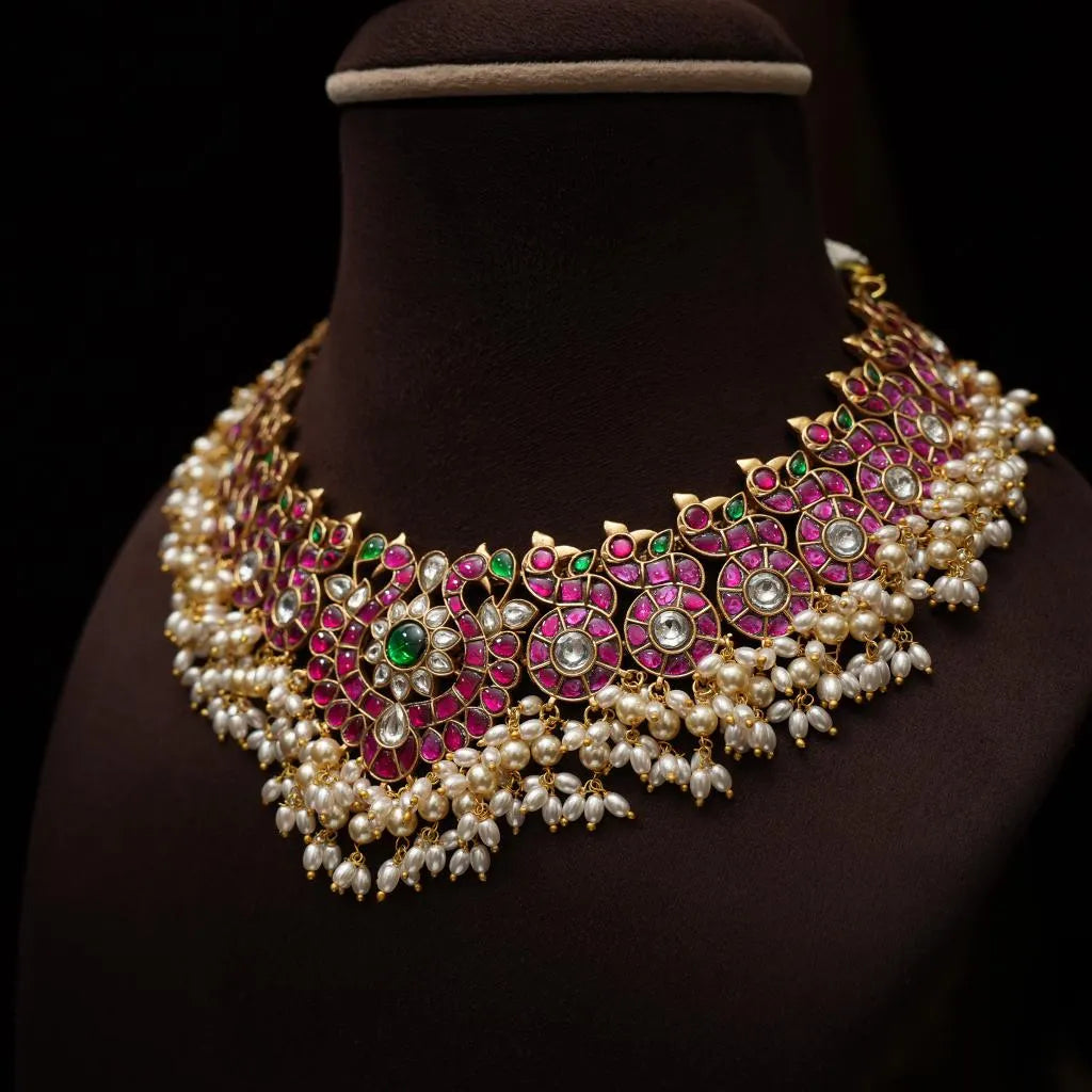 Maisie Polki Jadau Necklace