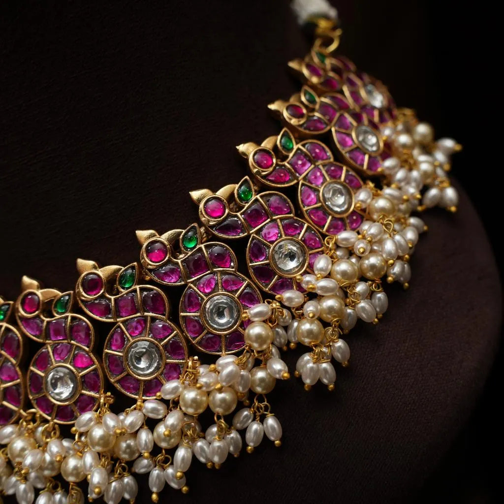 Maisie Polki Jadau Necklace