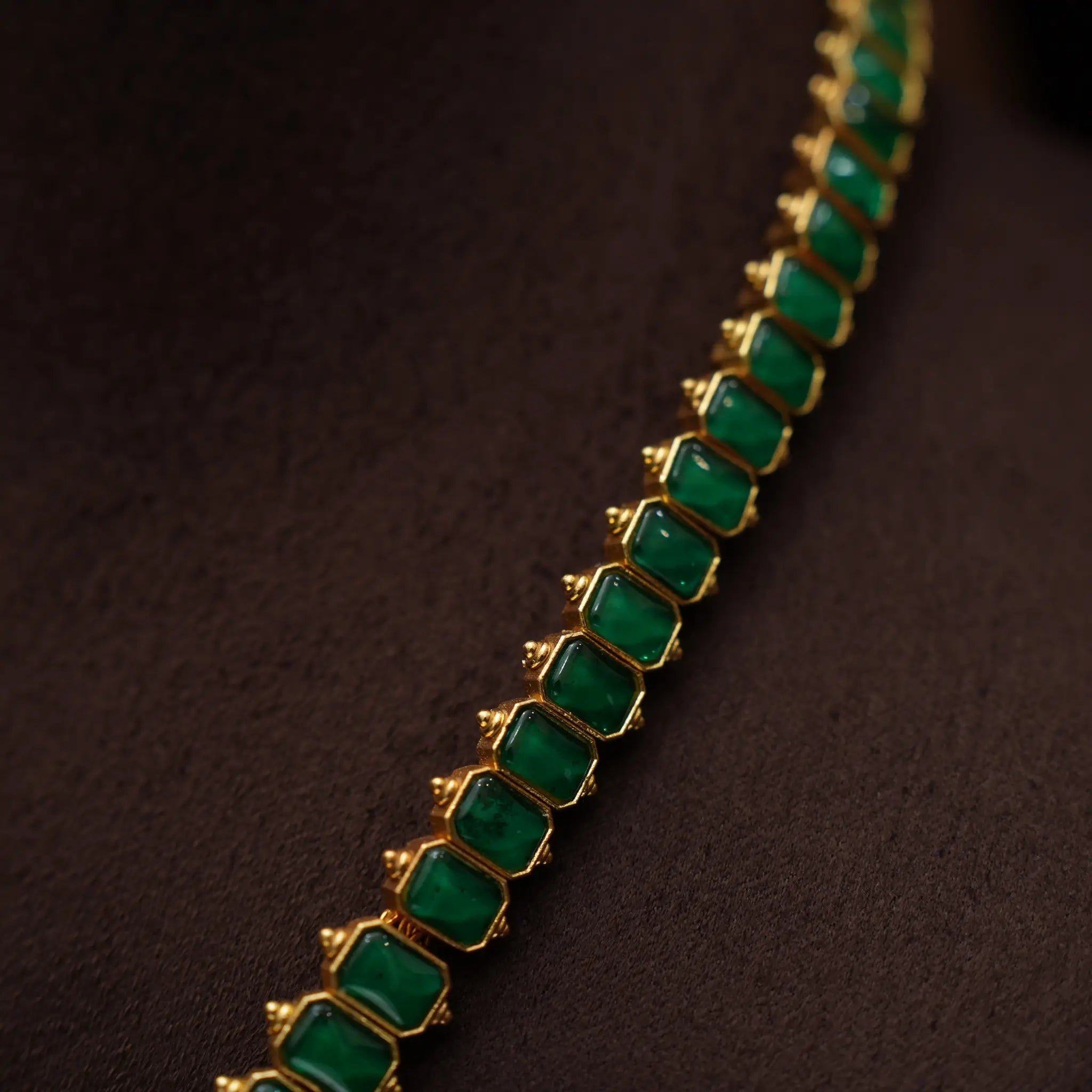 Manavi Statement Necklace - Green