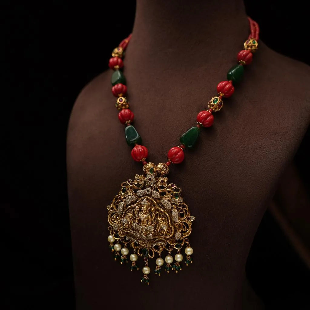 Manisha Antique Beaded Necklace