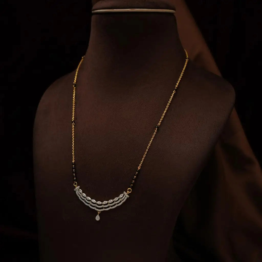 Manjira Silver Mangalsutra Chain