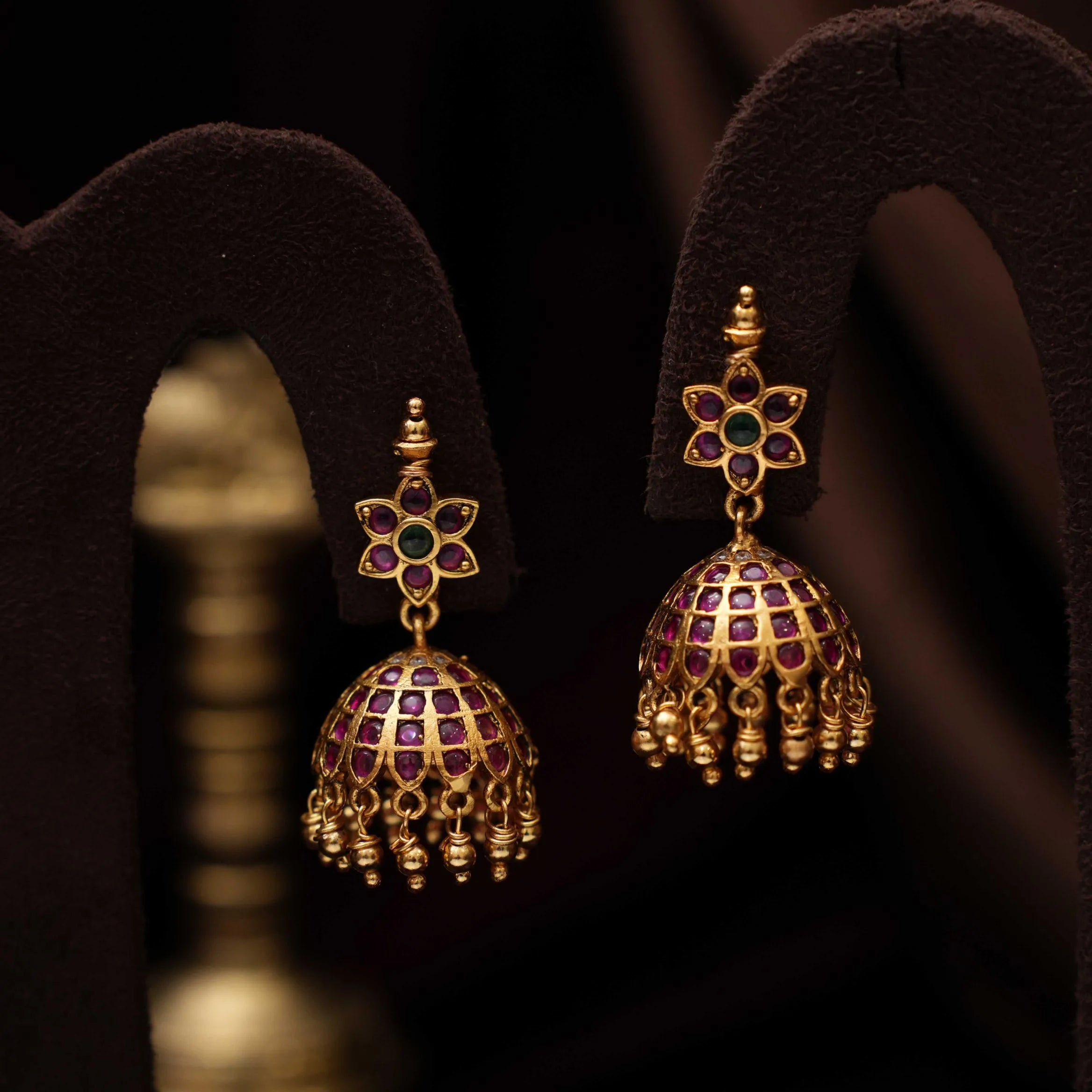 Manjula Antique Jhumka Earring - Sia