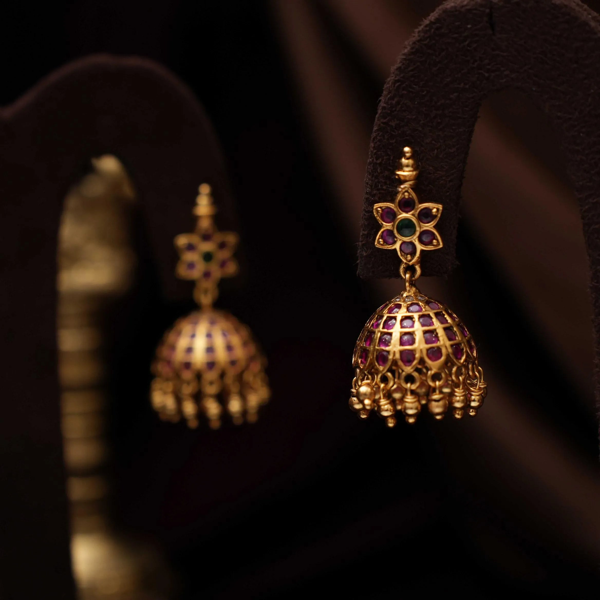 Manjula Antique Jhumka Earring - Sia