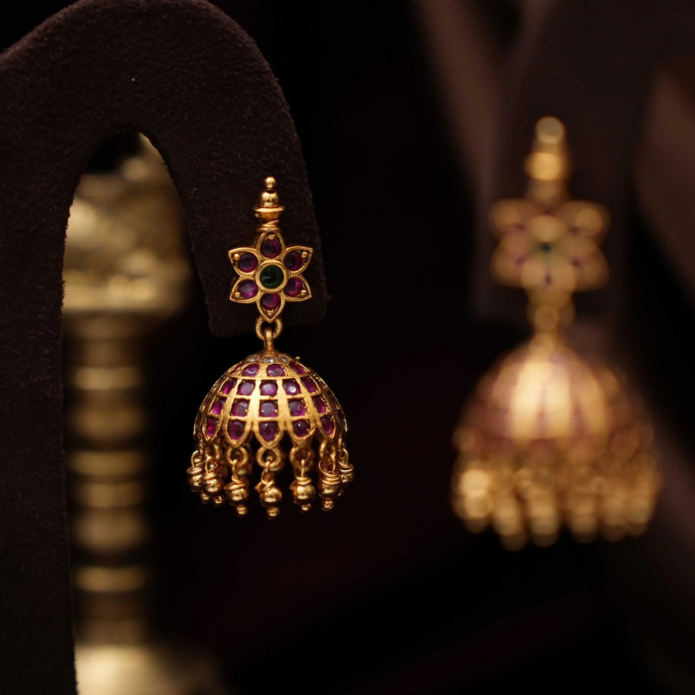 Manjula Antique Jhumka Earring - Sia