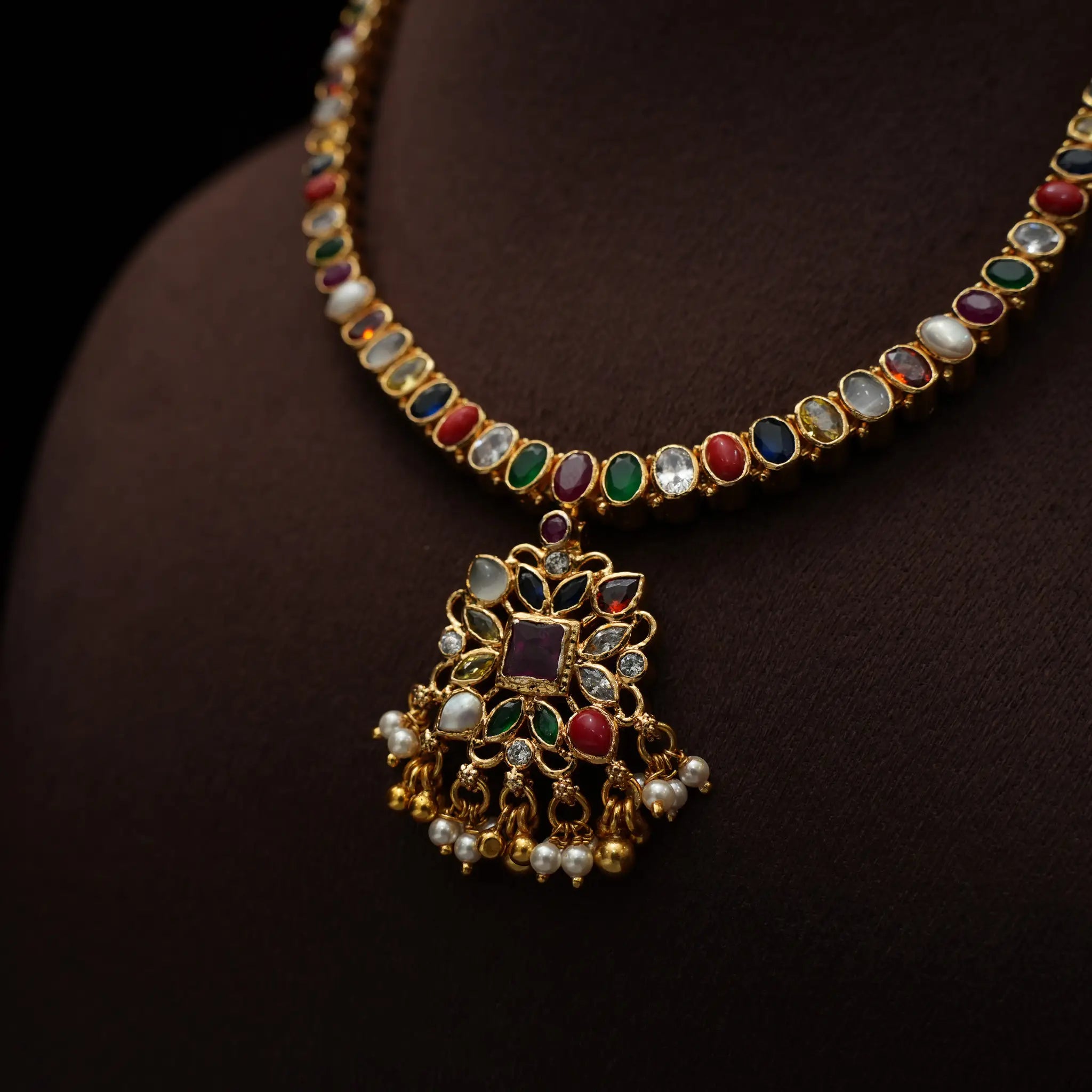 Manya Silver Reversible Necklace