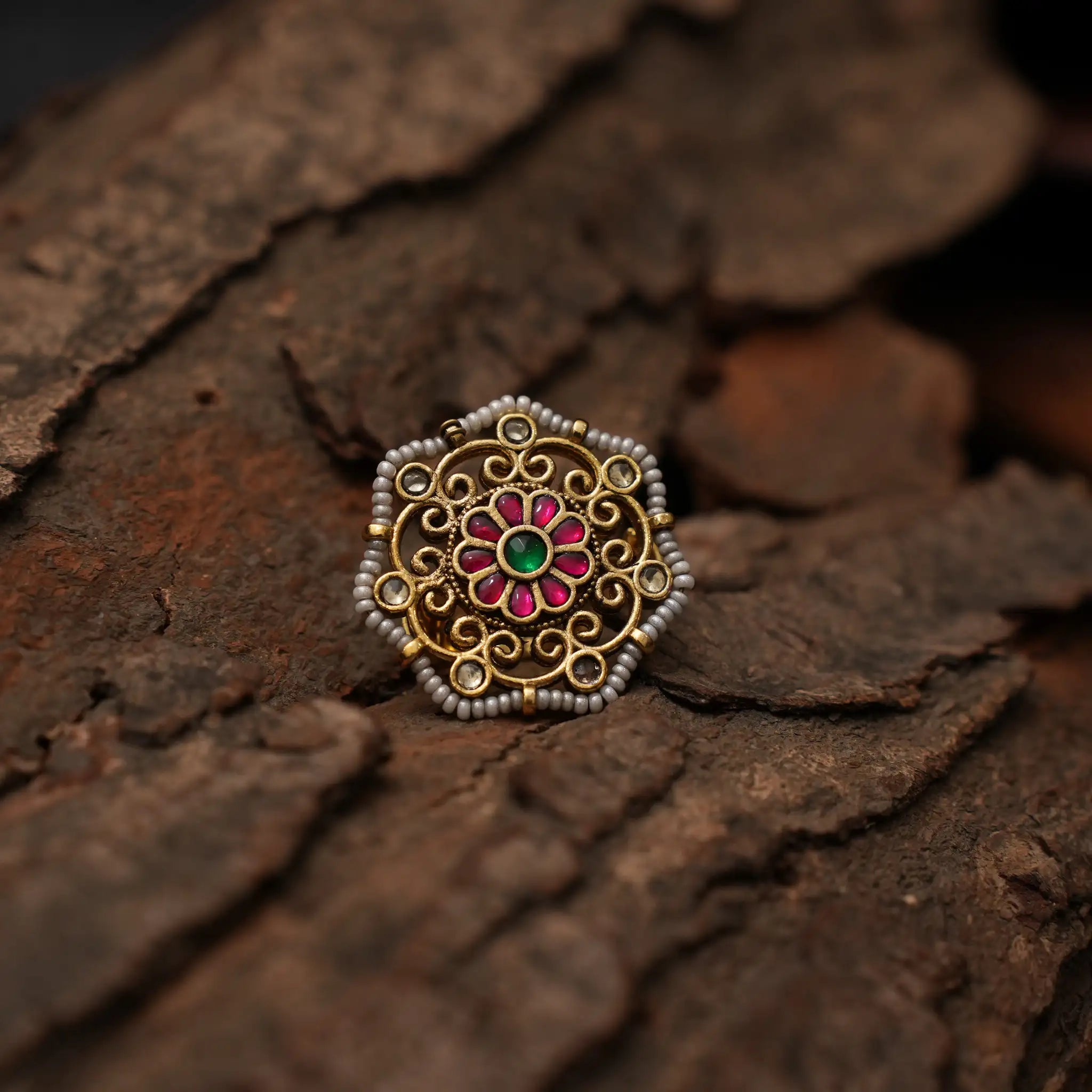 Maya Polki Ring