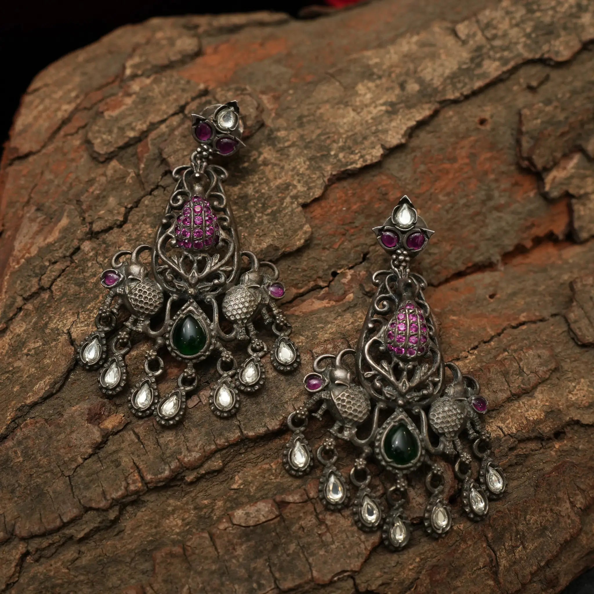 Medha Silver Earrings