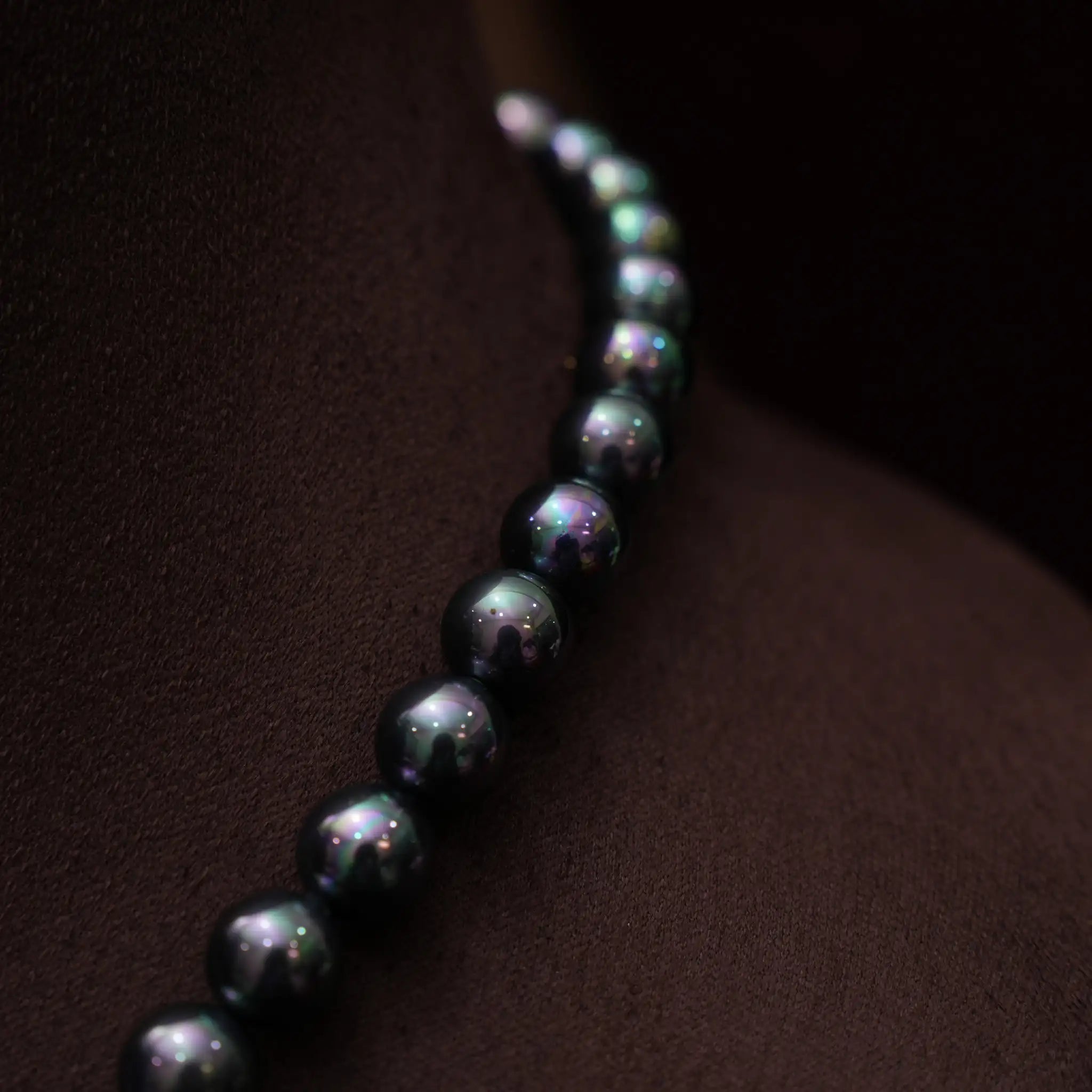 Meera Beaded Necklace - Grey