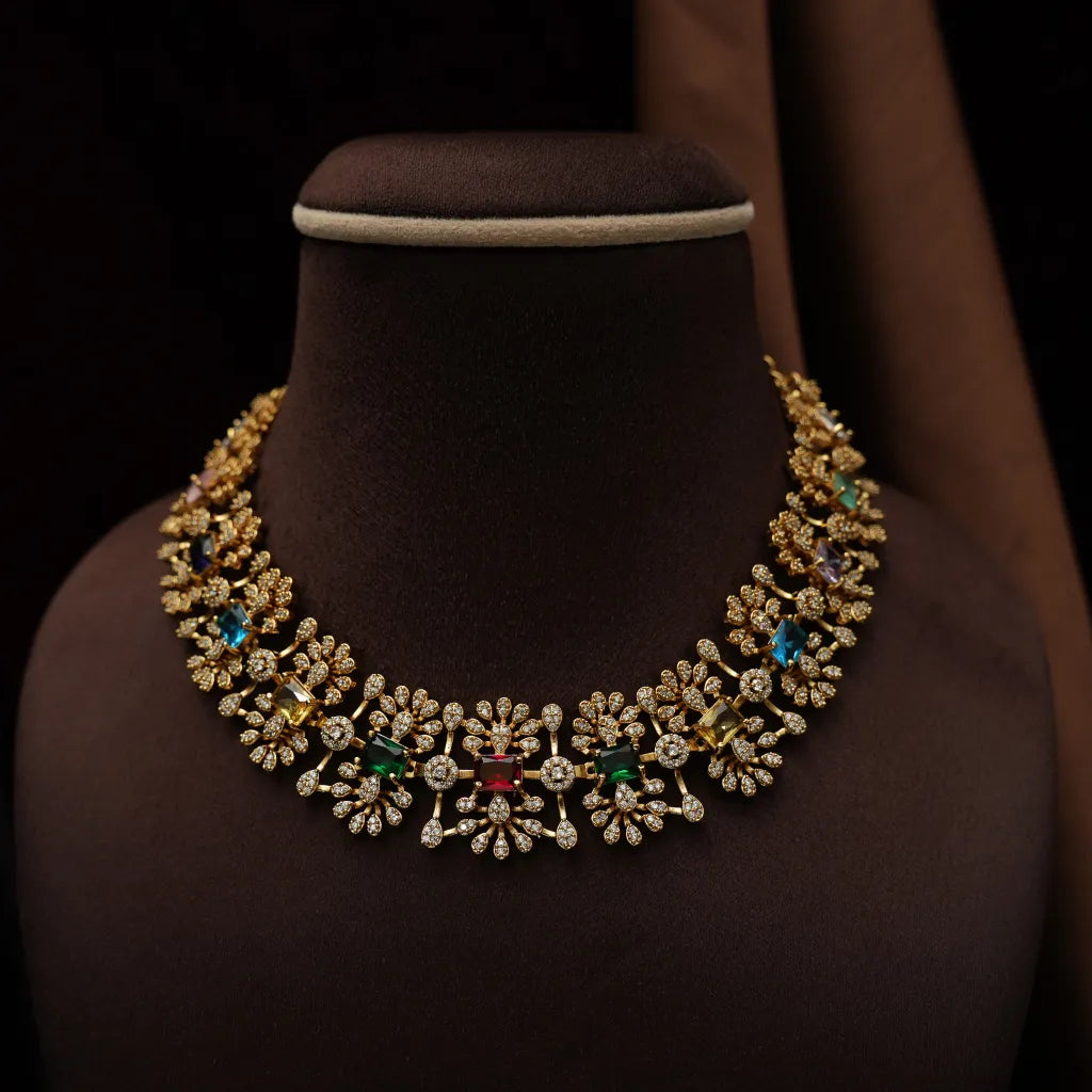 Meghala Zircon Necklace