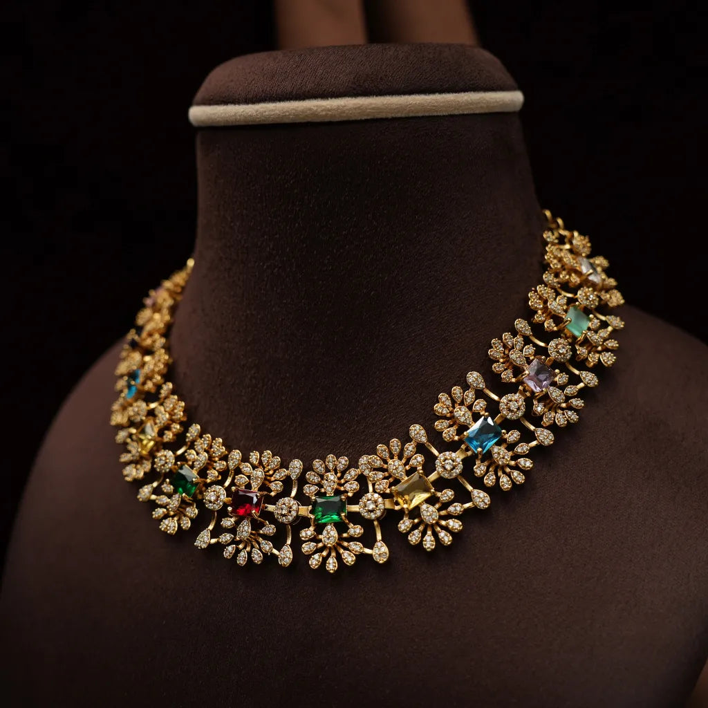 Meghala Zircon Necklace