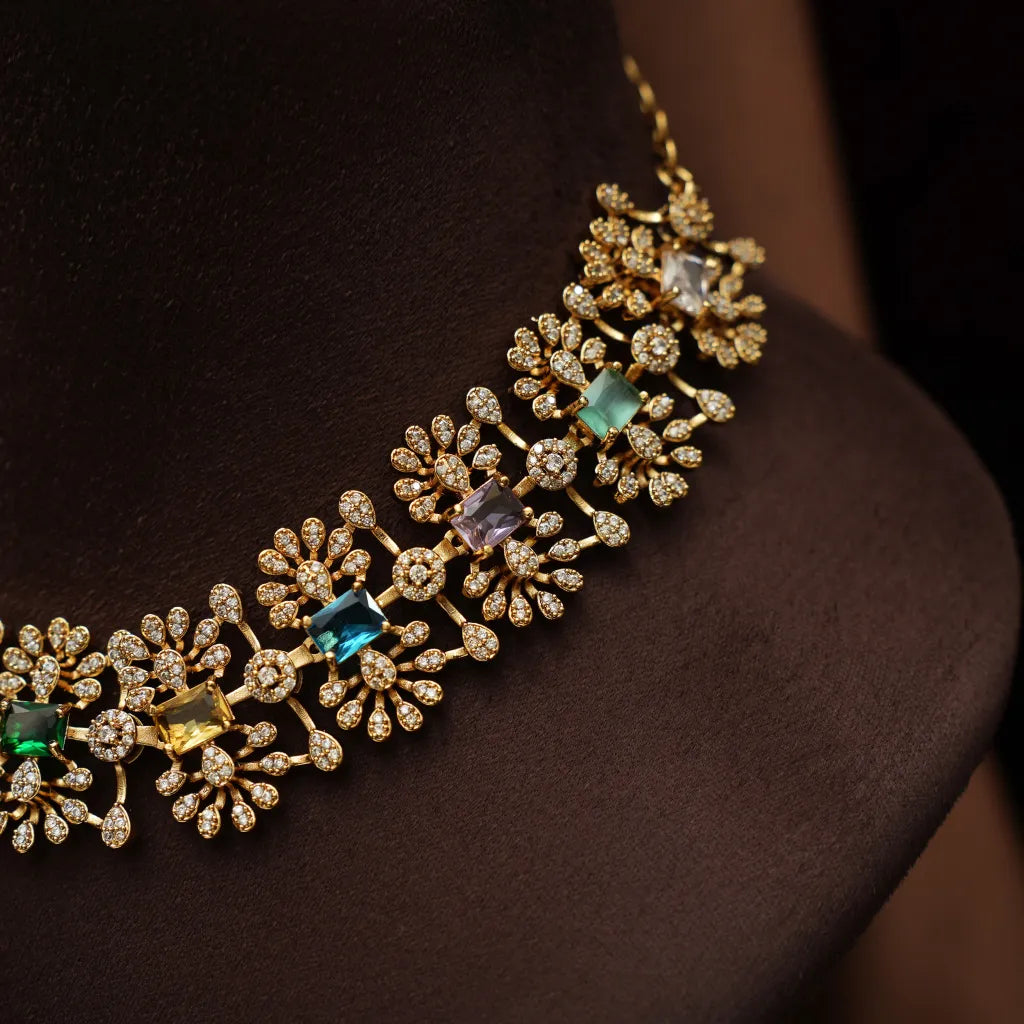 Meghala Zircon Necklace