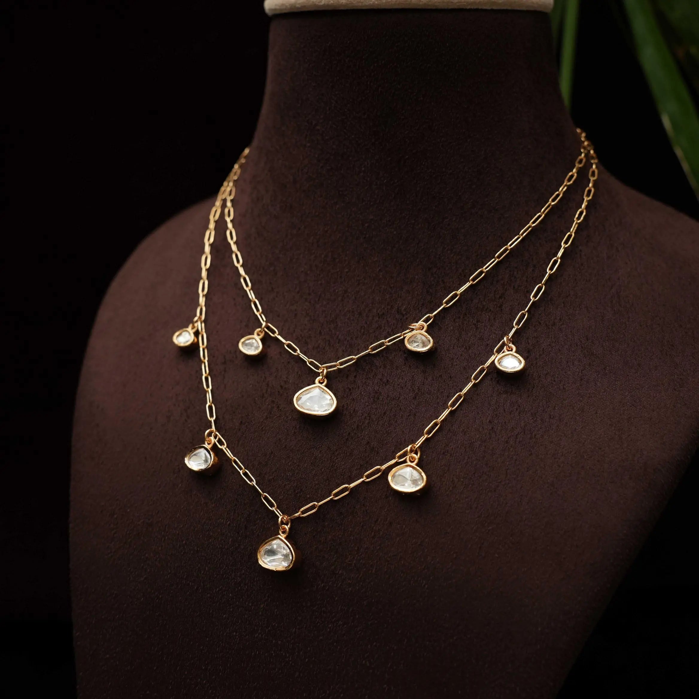 Mehr Minimal Polki Necklace