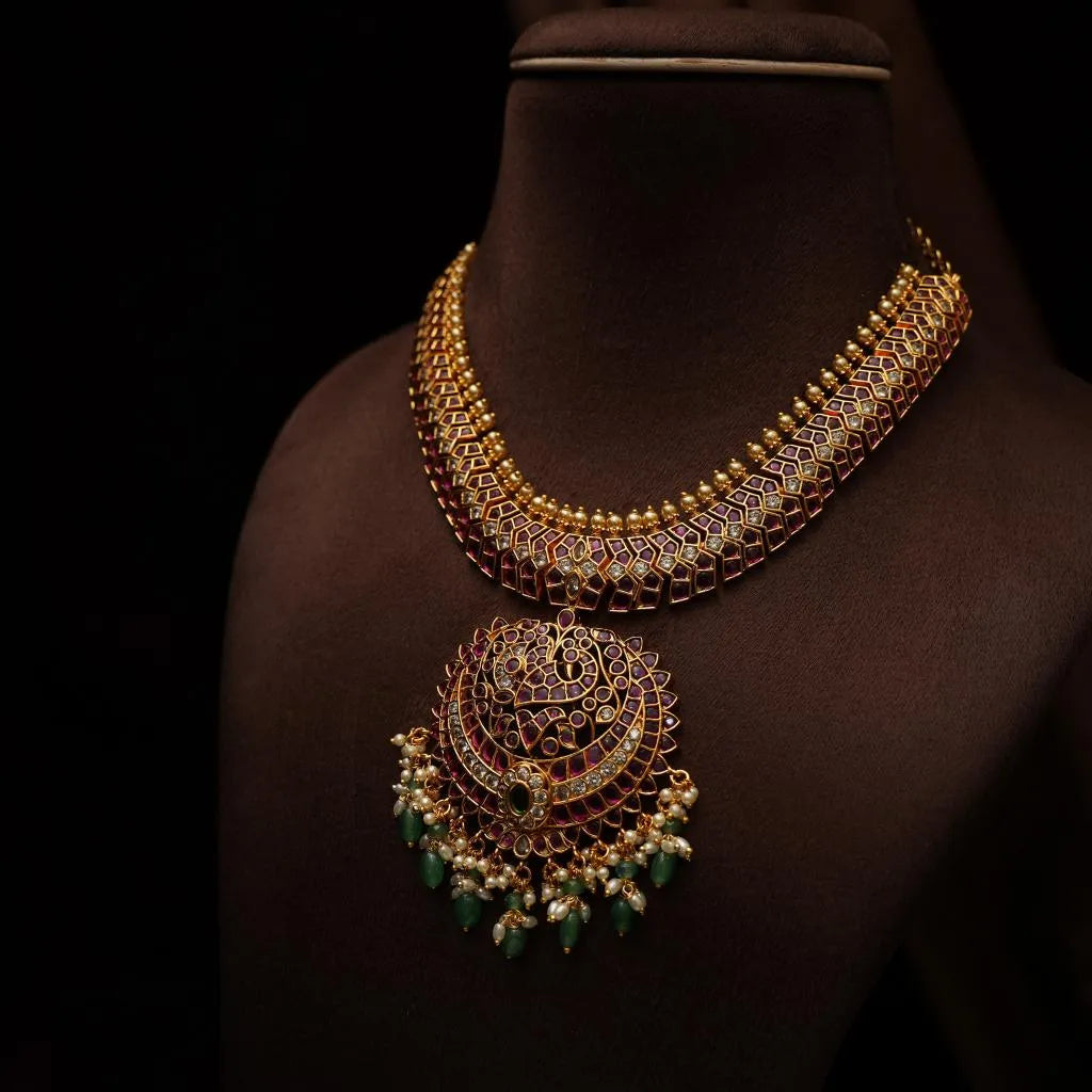 Mekhala Antique Necklace - Red